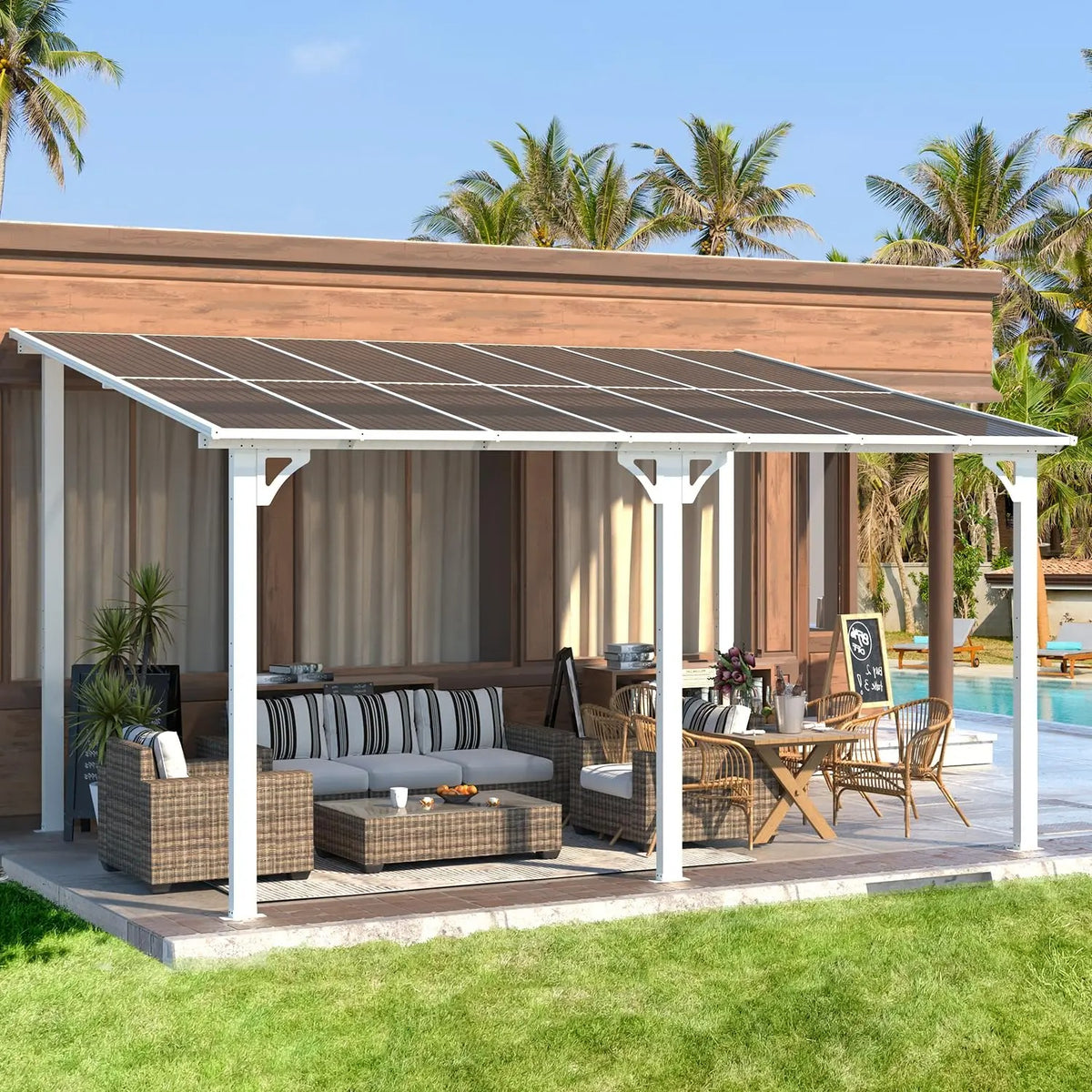 Horizon Wall-Mount Pergola