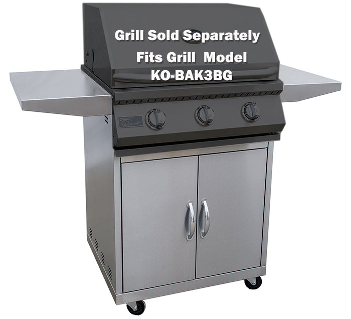 Kokomo 3-Burner Grill Cart | KO-BAK3BG-C