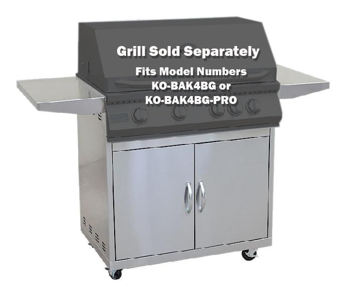 Kokomo 4 Burner Grill Cart | KO-BAK4BG-C