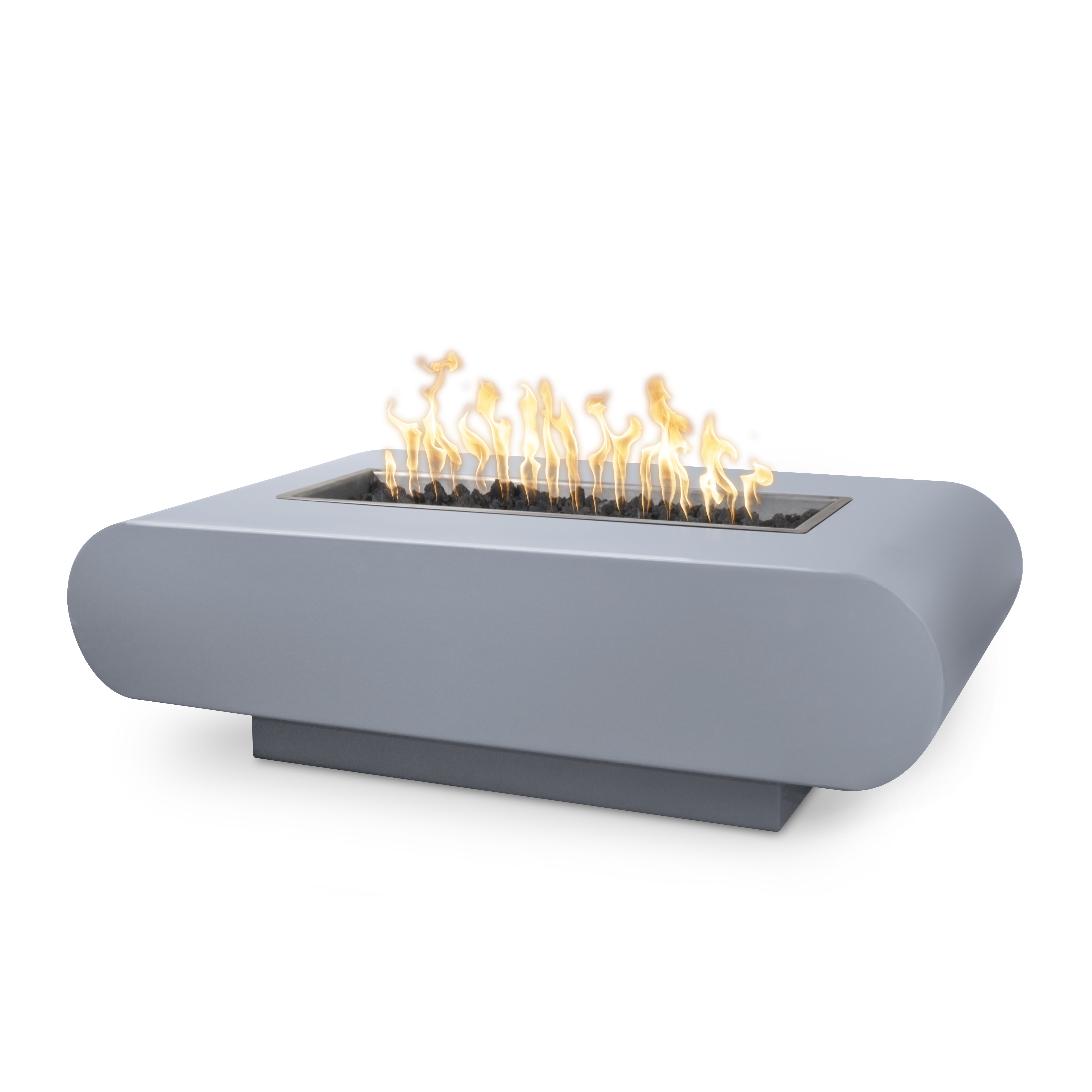 The Outdoor Plus La Jolla 48" x 28" Fire Pit - Powder Coated Metal