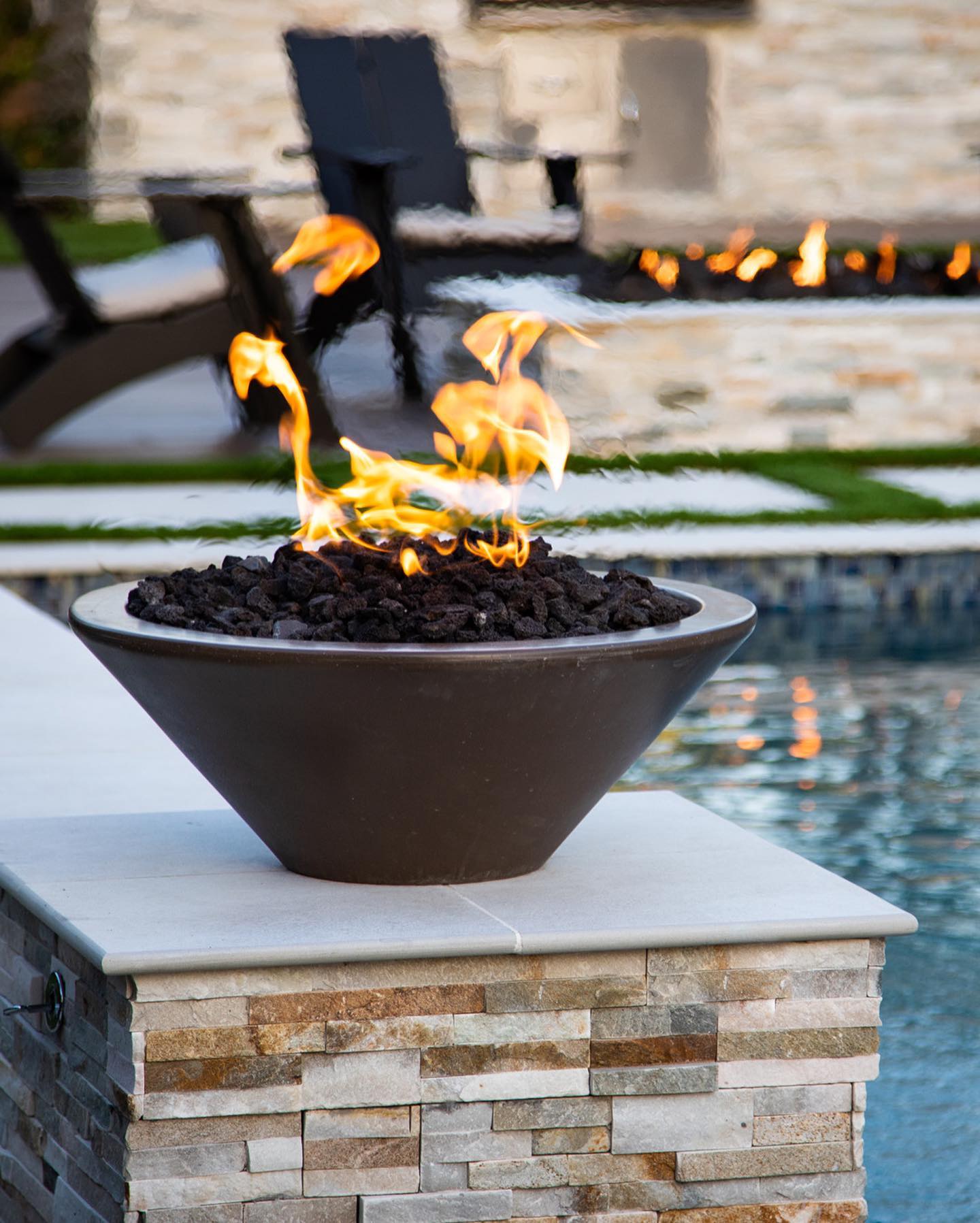 The Outdoor Plus Cazo Fire Bowl - Powder Coated Metal