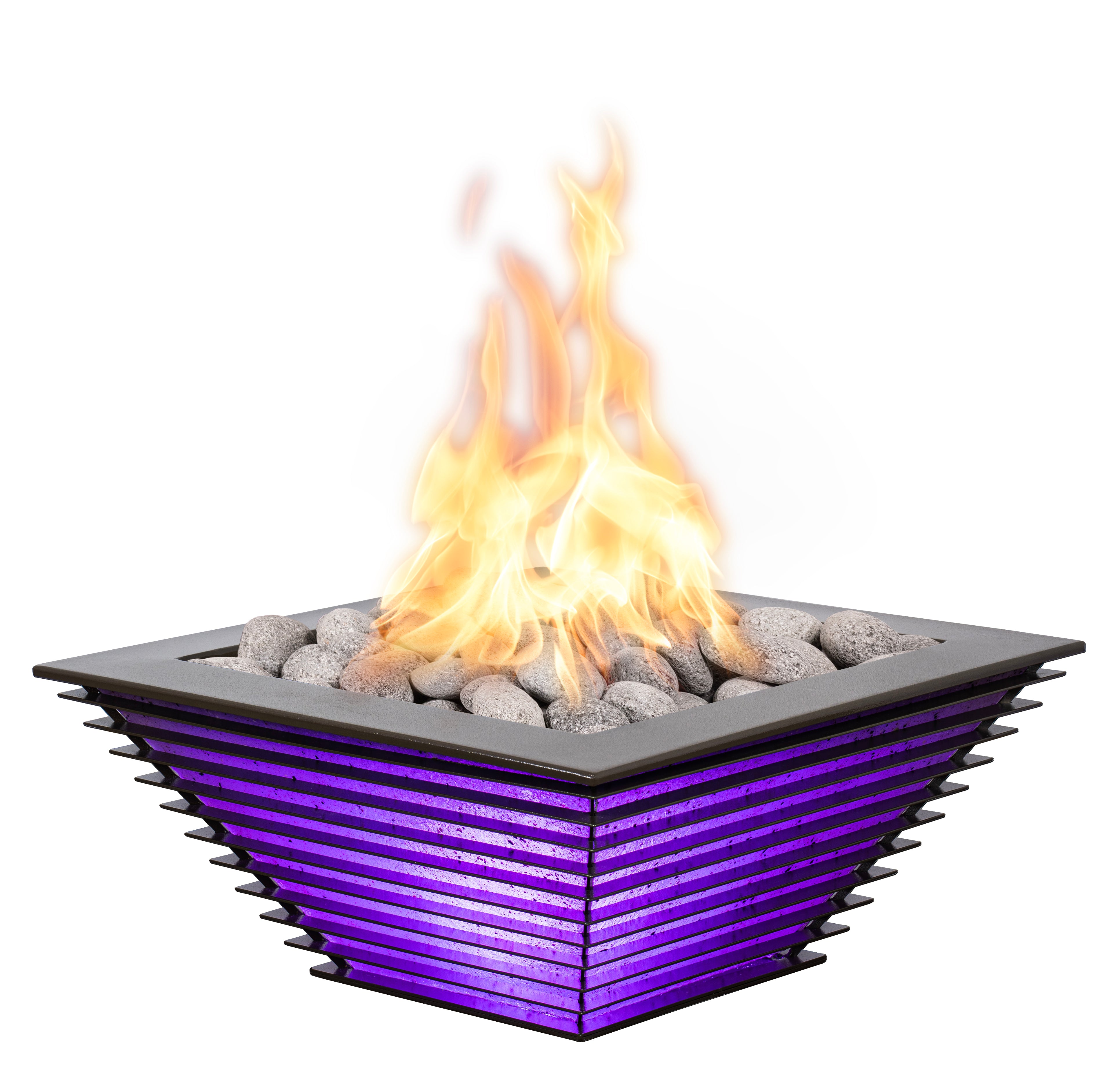 The Outdoor Plus Lighthouse Collection Fire Bowl with LED – Royal Edition
