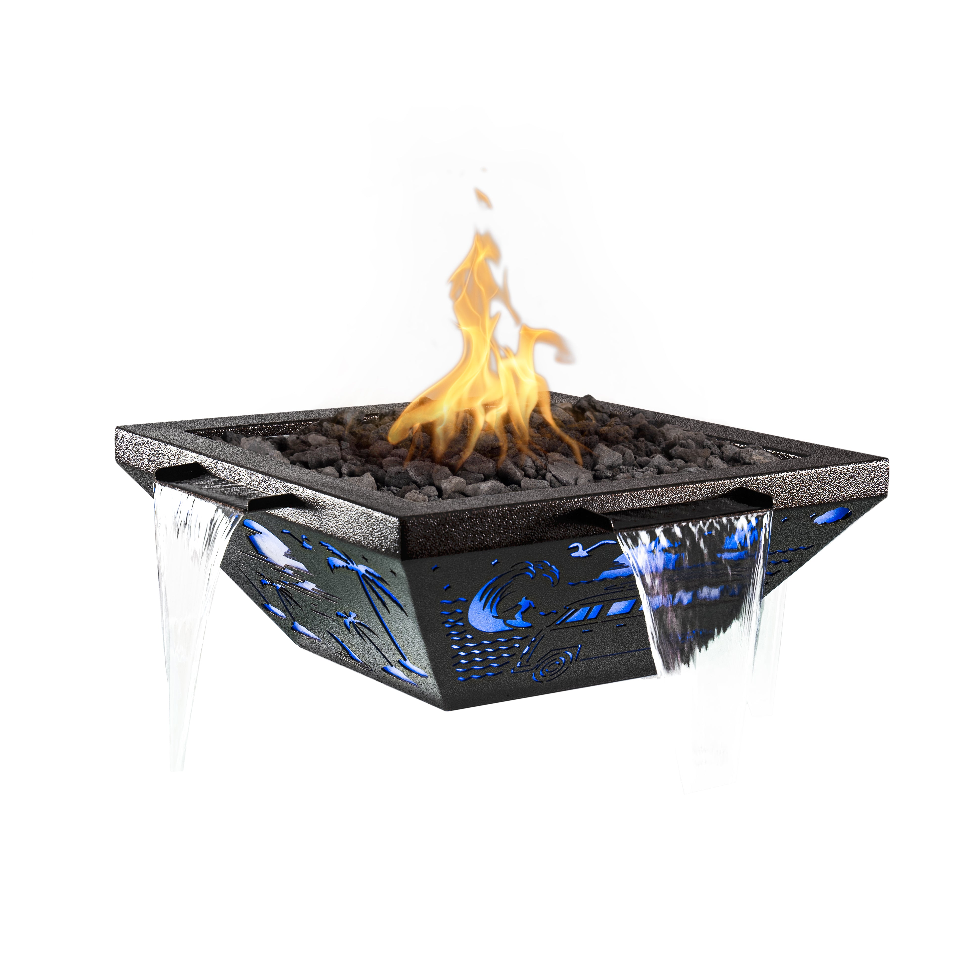 The Outdoor Plus Lighthouse Fire & Water Bowl 4-Way Spill | LED Wonderland