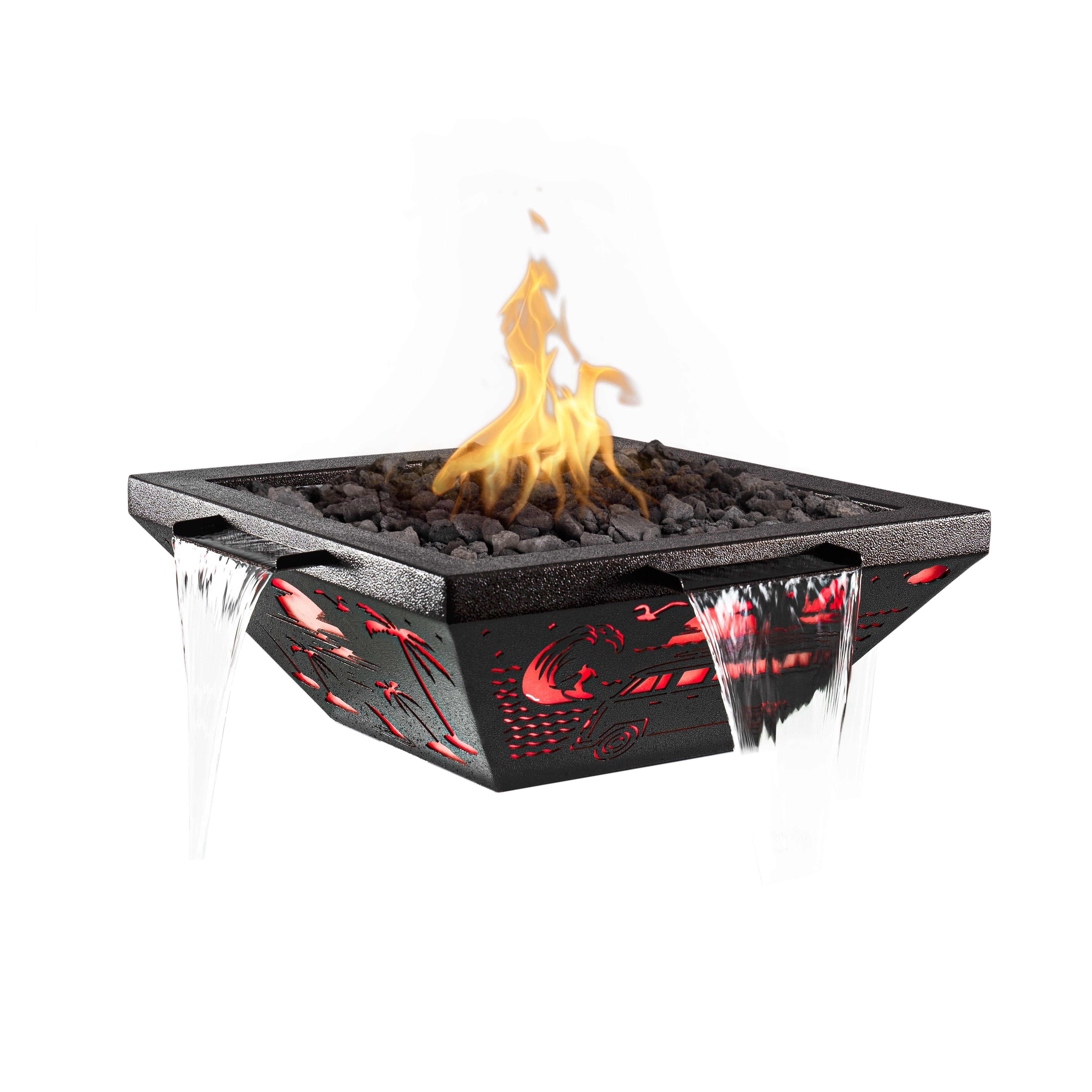 The Outdoor Plus Lighthouse Fire & Water Bowl 4-Way Spill | LED Wonderland