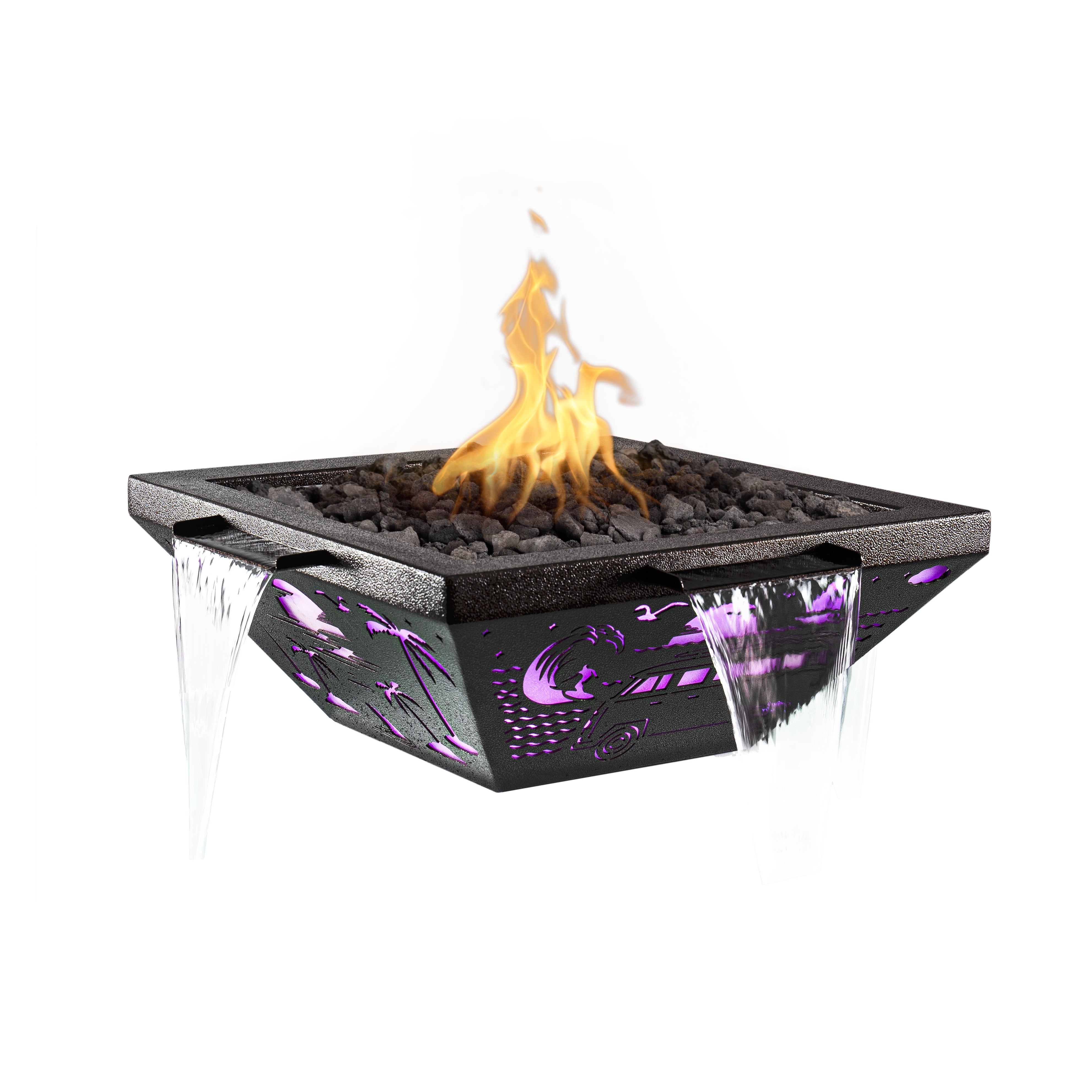 The Outdoor Plus Lighthouse Fire & Water Bowl 4-Way Spill | LED Wonderland