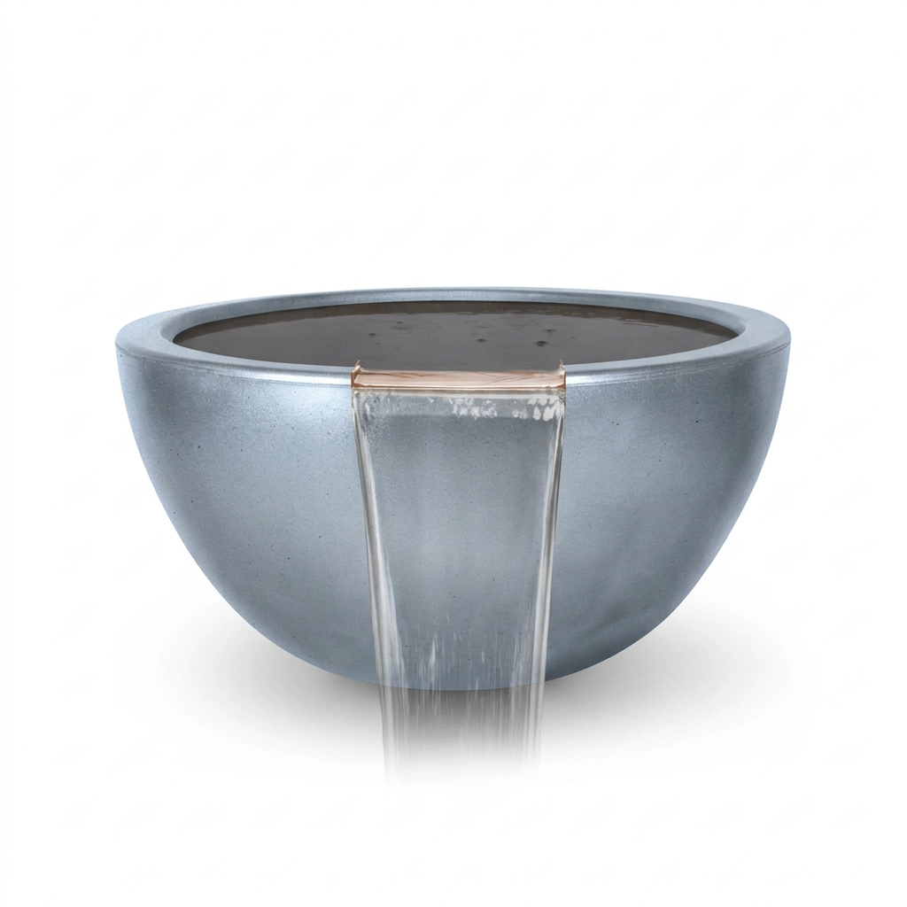 Luna bowl in Metallic Silver