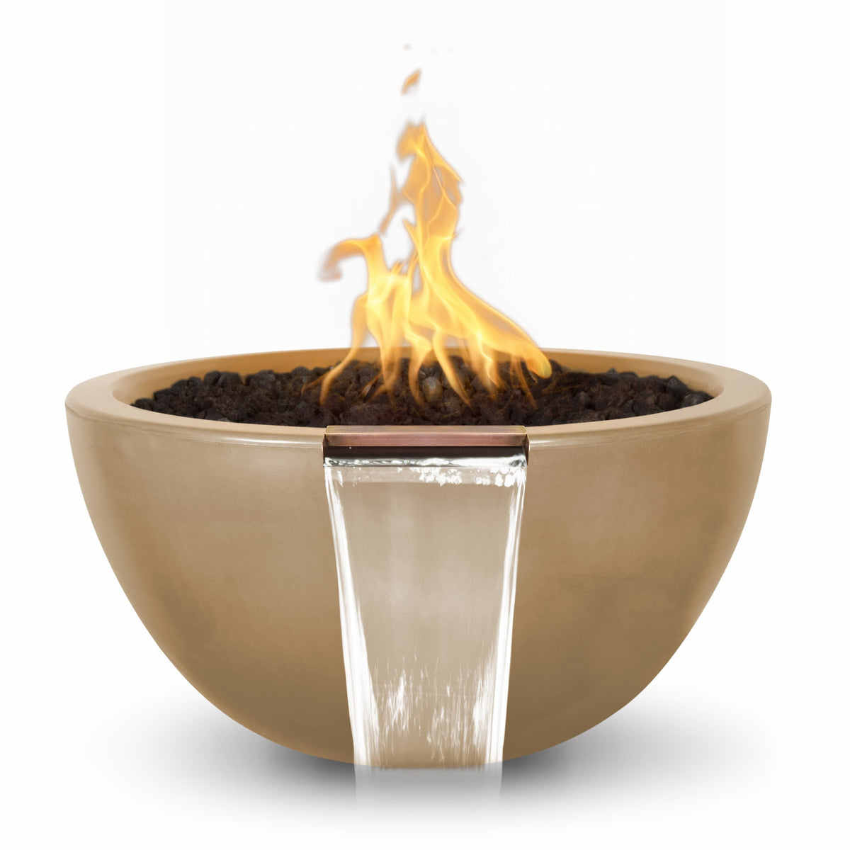 The Outdoor Plus Luna GFRC Fire & Water Bowl