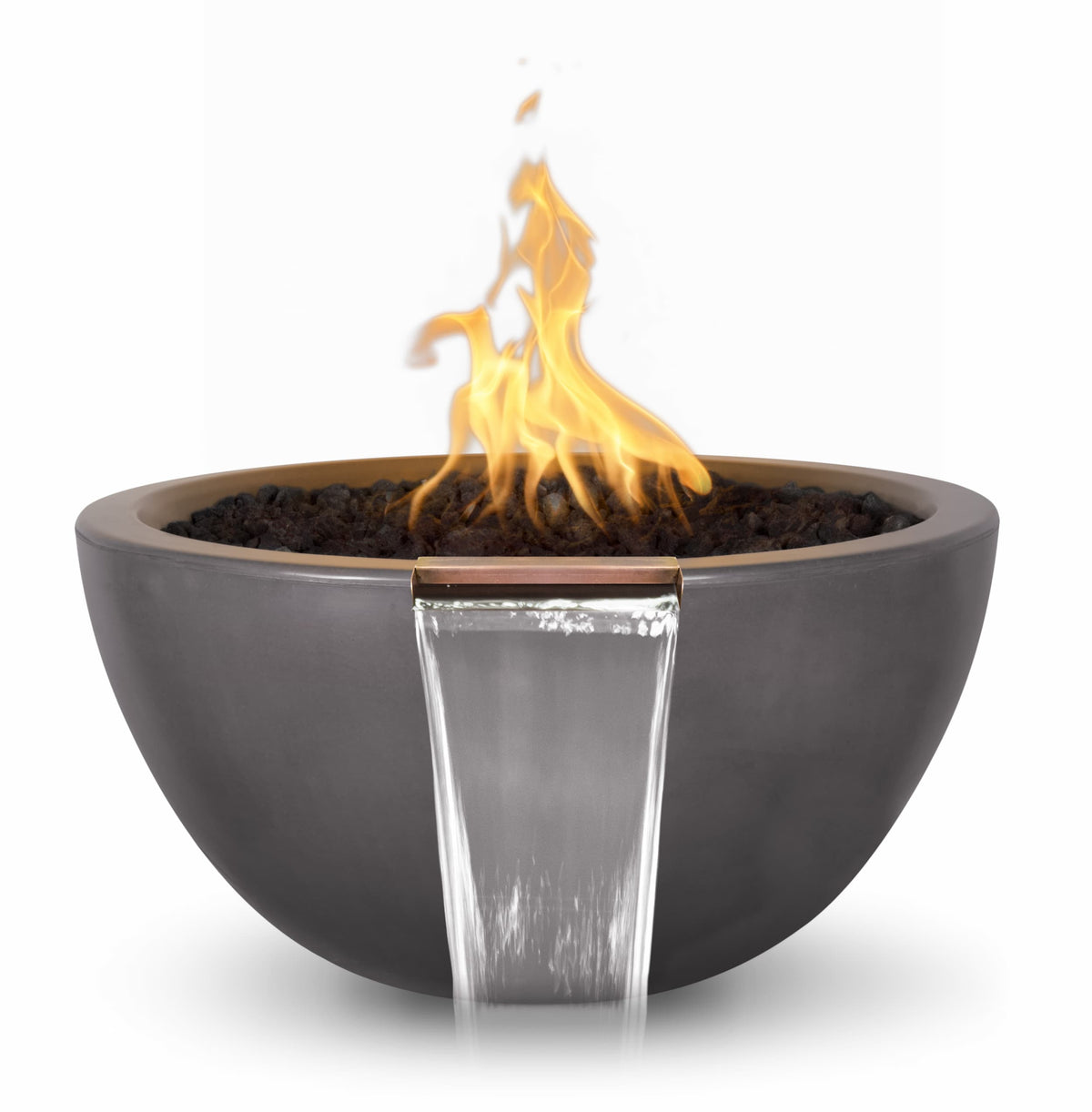 The Outdoor Plus Luna GFRC Fire & Water Bowl