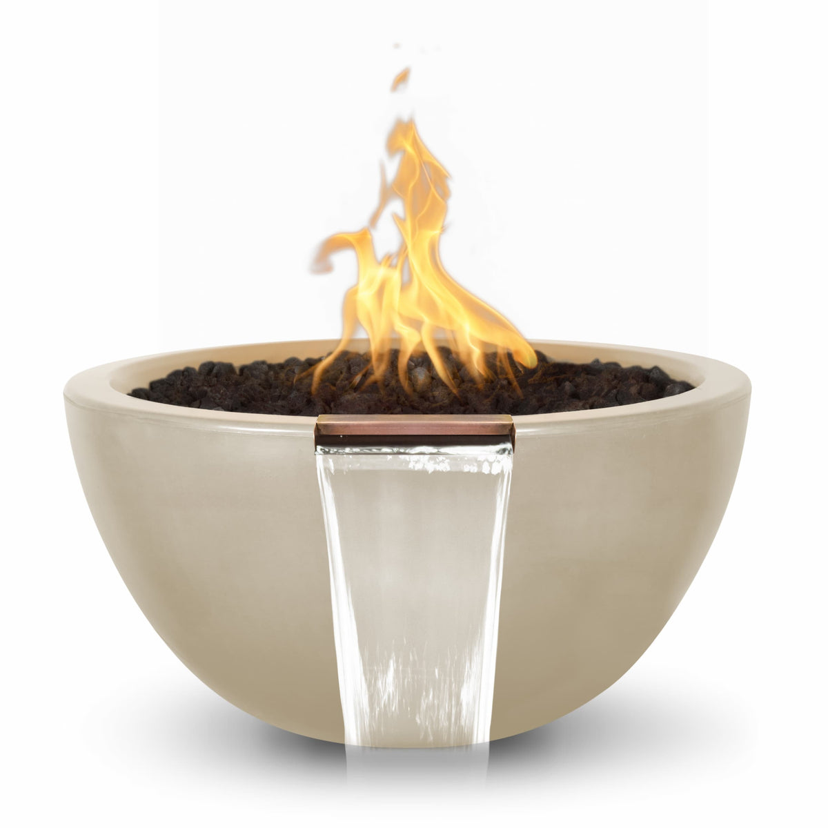 The Outdoor Plus Luna GFRC Fire & Water Bowl