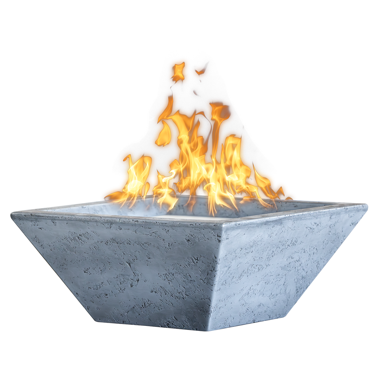 The Outdoor Plus Maya Square GFRC Fire Bowl