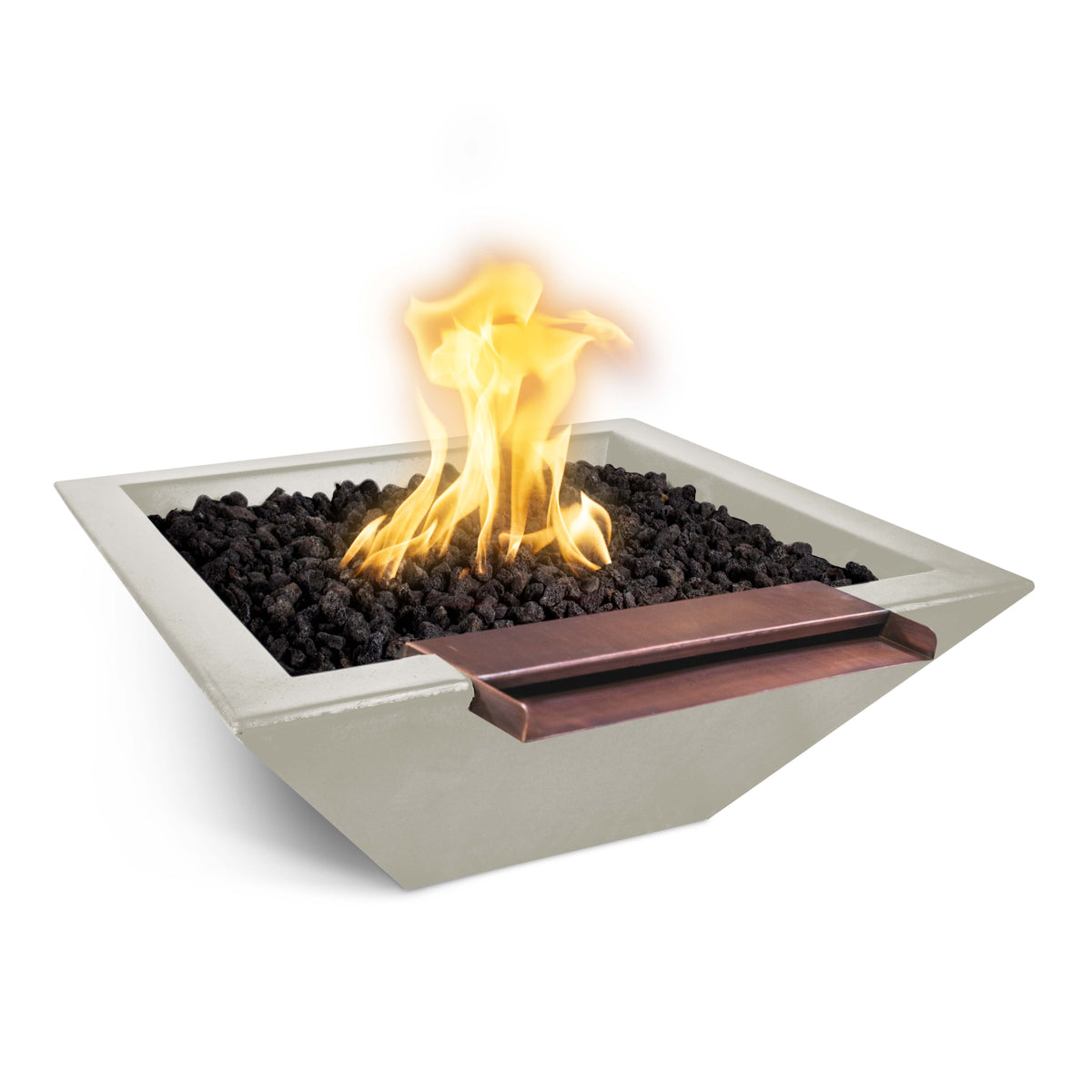 The Outdoor Plus Maya GFRC Wide Spill  Fire & Water Bowl
