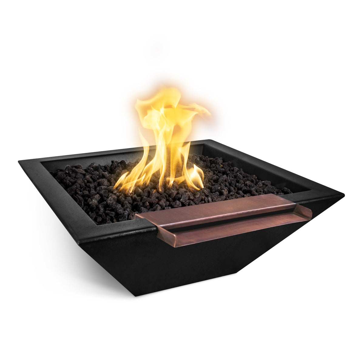 The Outdoor Plus Maya GFRC Wide Spill  Fire & Water Bowl
