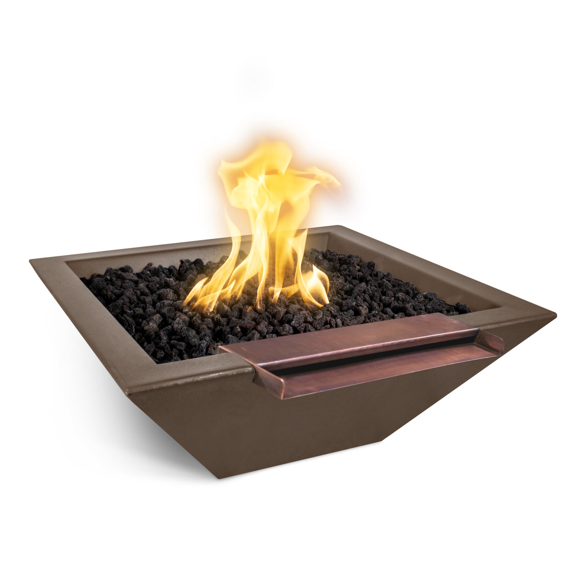 The Outdoor Plus Maya GFRC Wide Spill  Fire & Water Bowl