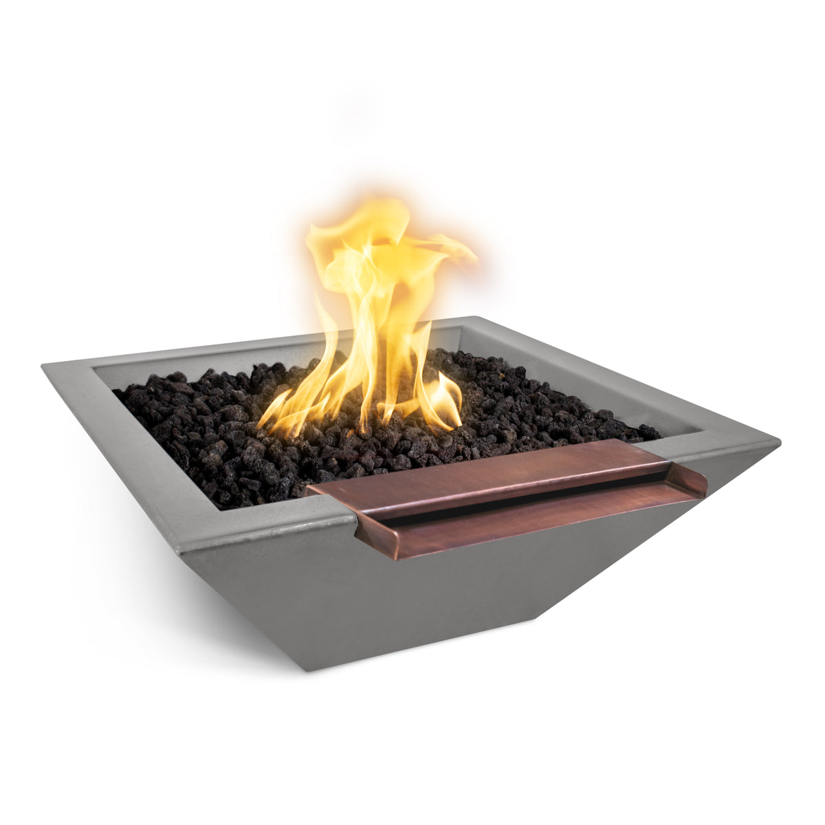 The Outdoor Plus Maya GFRC Wide Spill  Fire & Water Bowl