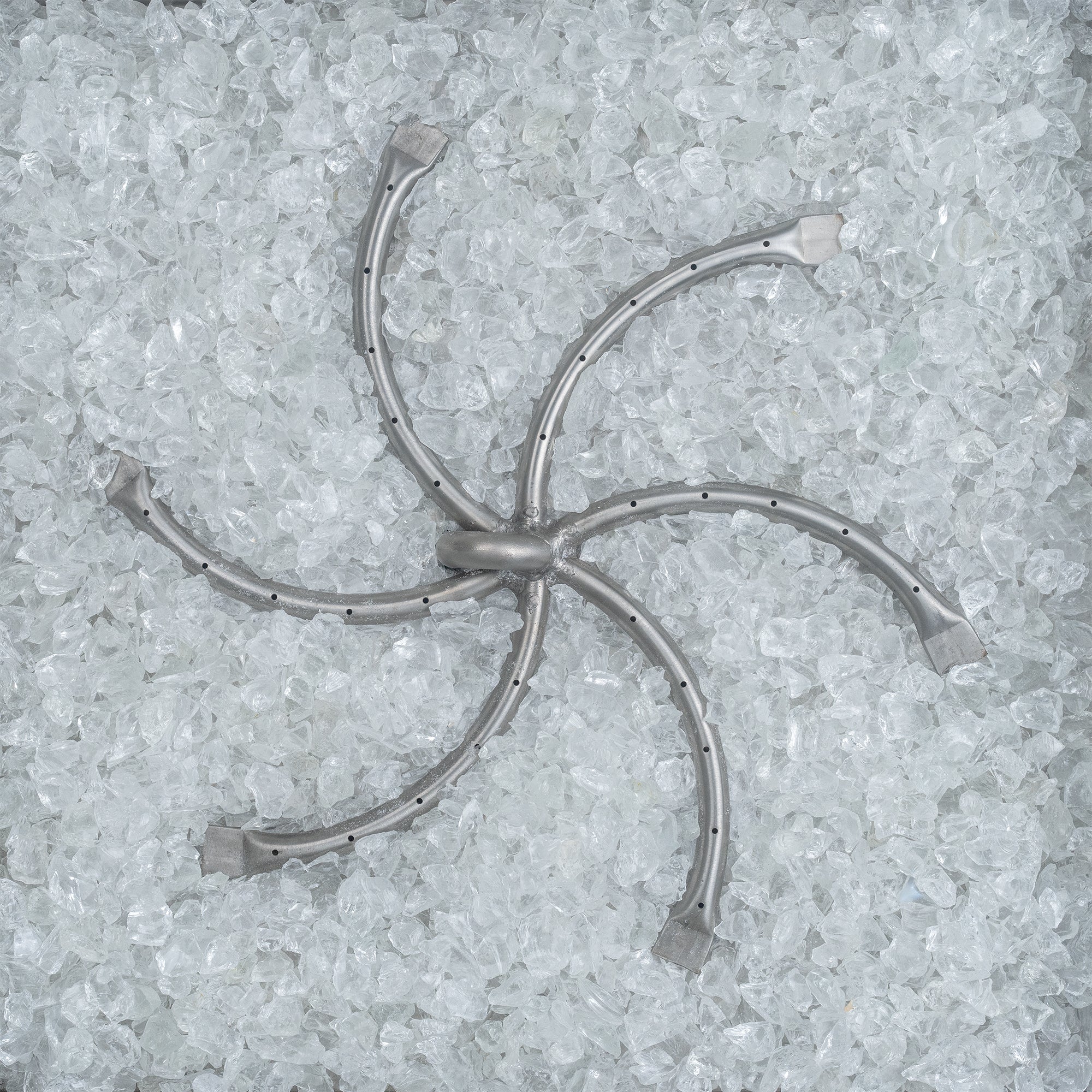 The Outdoor Plus - Clear Fire Glass 1/2" to 3/4" | 25 lb Bag