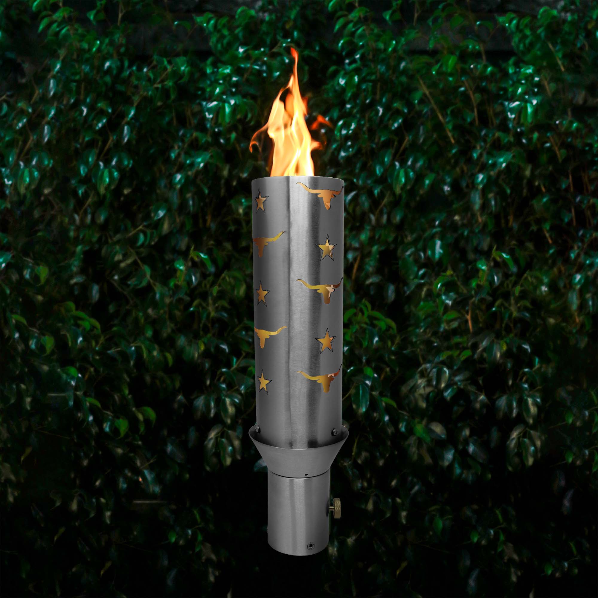 The Outdoor Plus - Bull and Star Torch - Stainless Steel