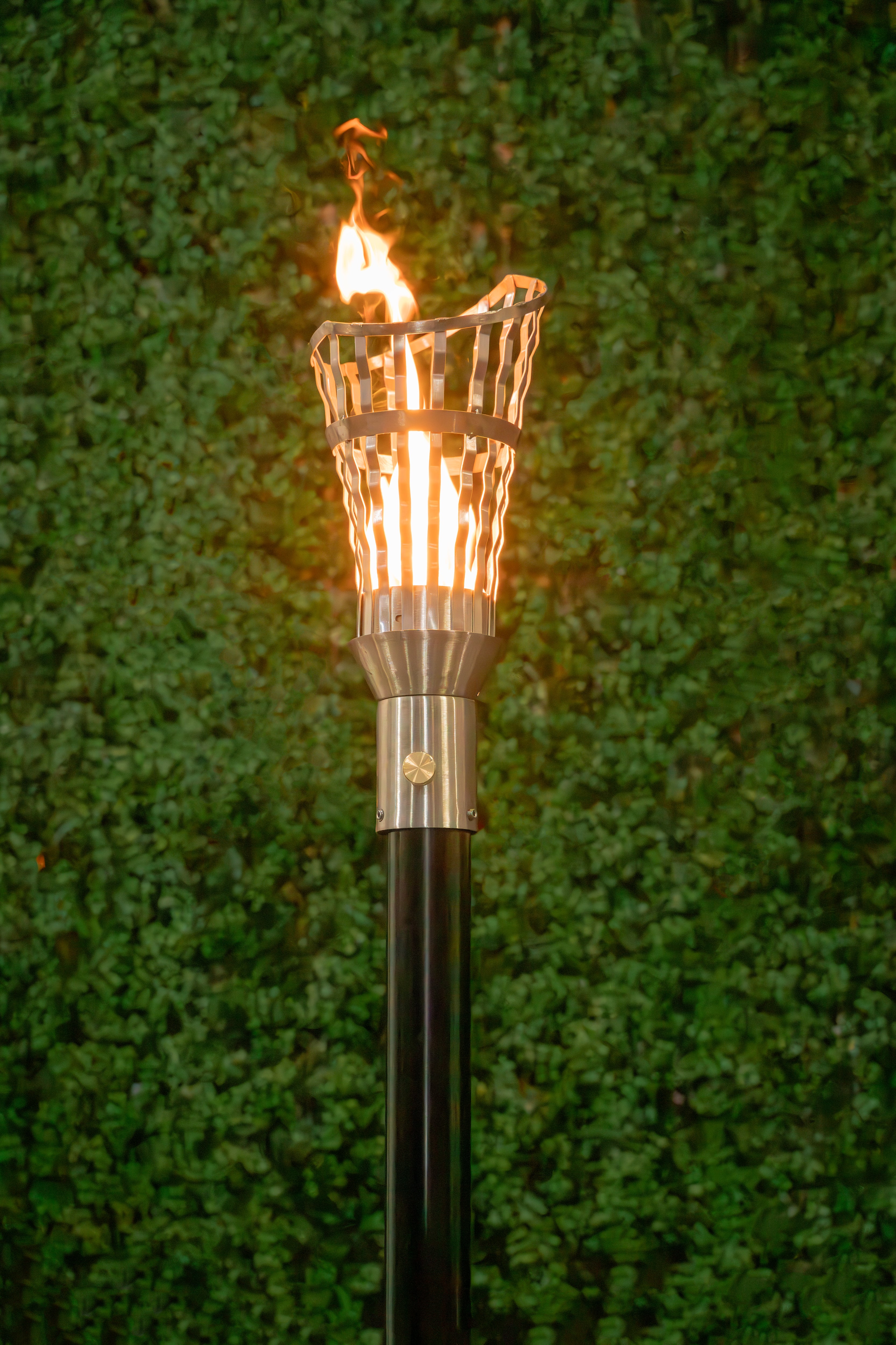 Roman Fire Torch & Post Complete - Stainless Steel
