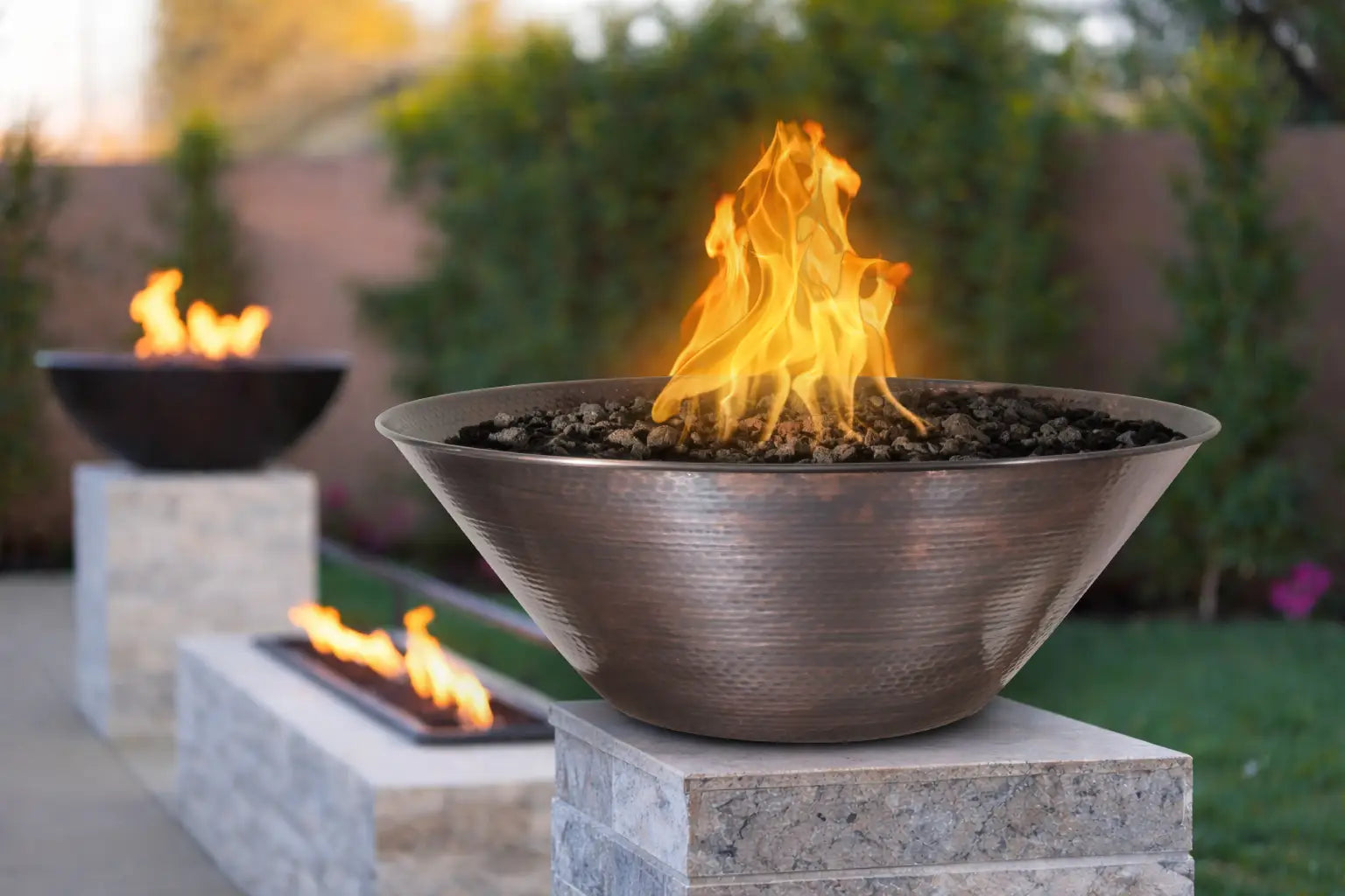 The Outdoor Plus 31" Round Remi Copper Fire Bowl
