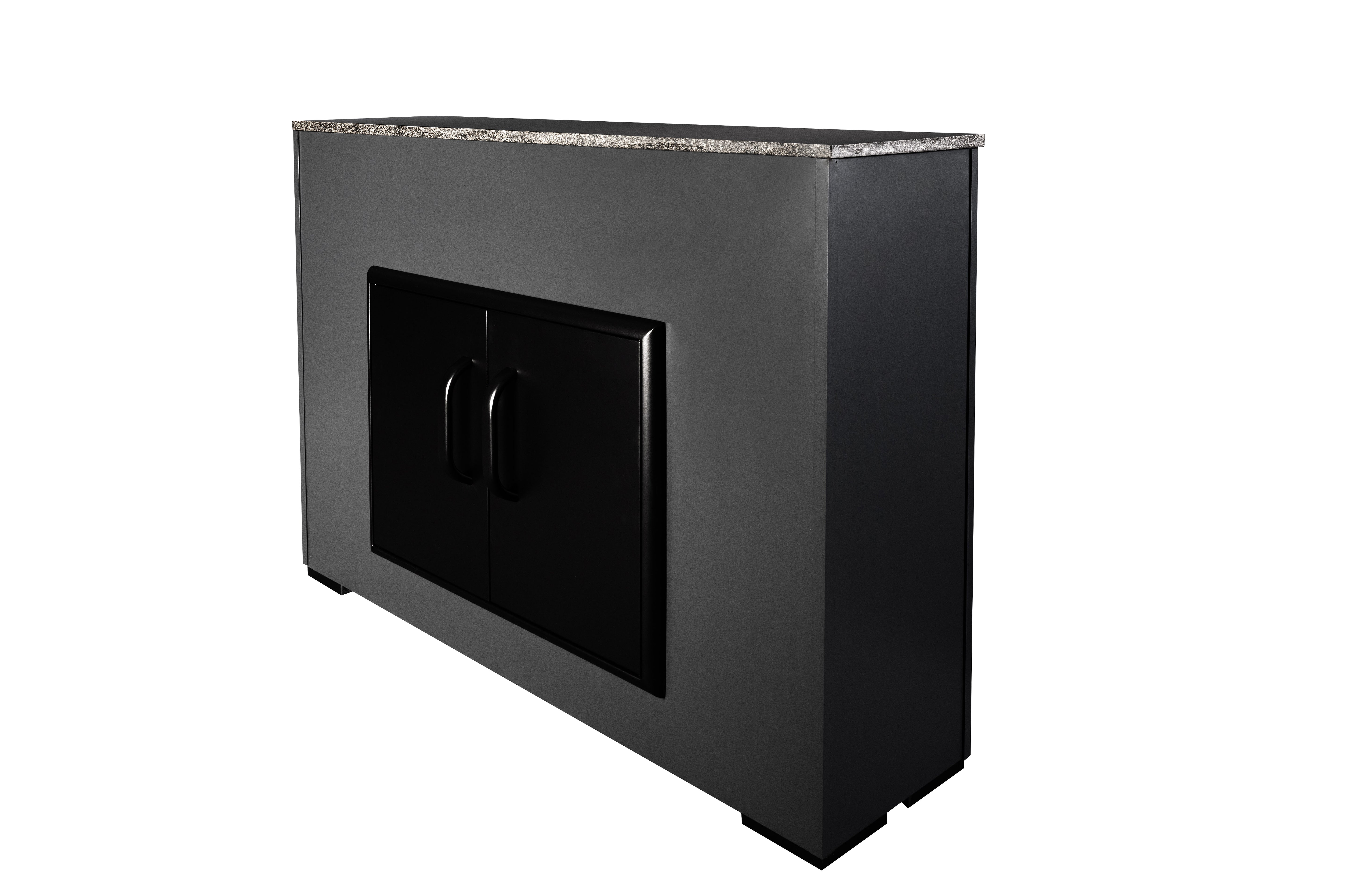 Grillandia Cosy Cabinet Outdoor Kitchen Storage Unit – Granite Worktop & Stainless Steel Doors