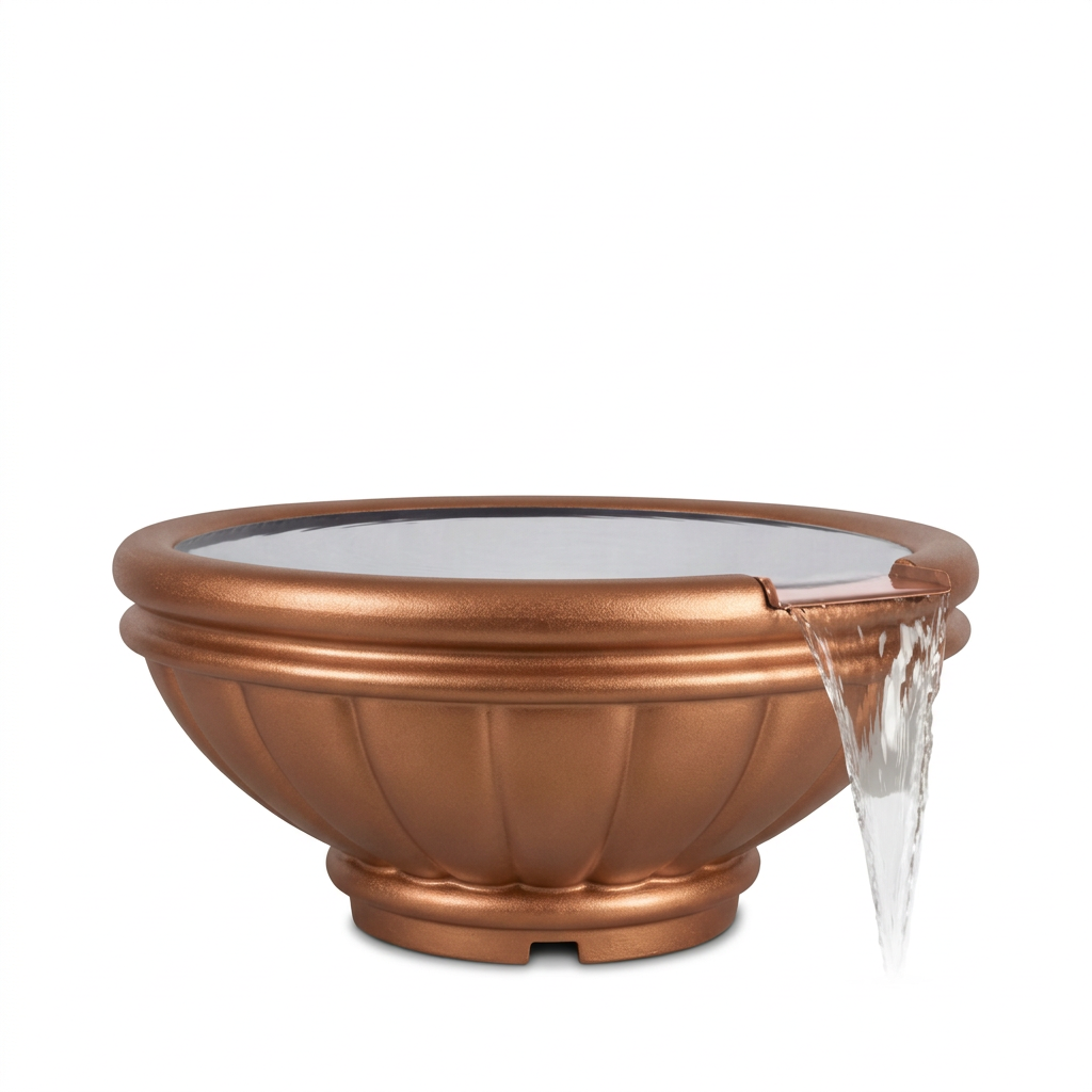 Roma bowl in Metallic Copper