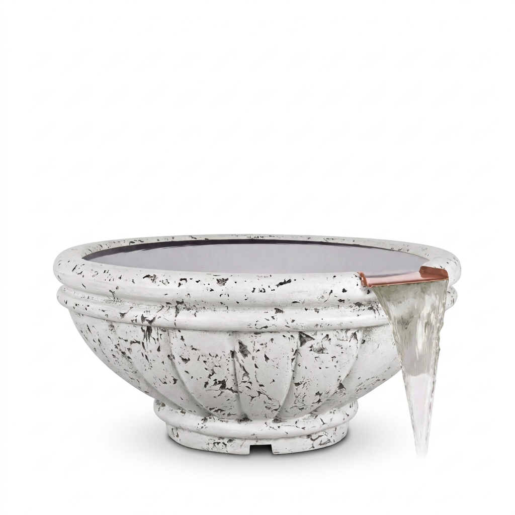 Roma Rustic White bowl with cleaned white background