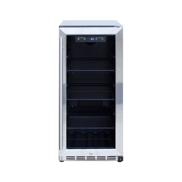 15" Outdoor Rated Refrigerator with Glass or Stainless Steel Door and Handle