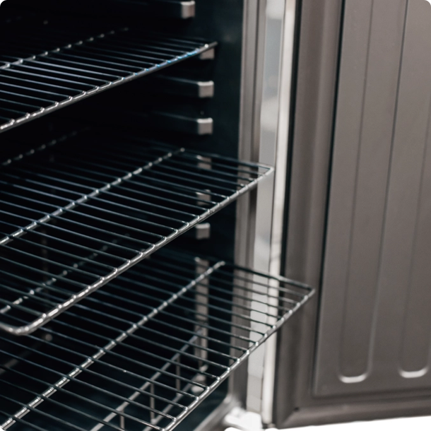 AMD 22" Outdoor Rated Refrigerator with Locking Reversible or Deluxe Stainless Steel Door and Handle