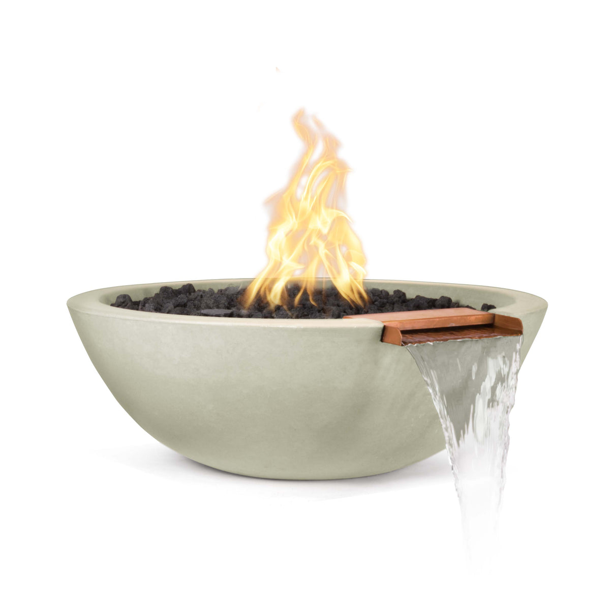 The Outdoor Plus 27" Sedona Fire & Water Bowl – GFRC Concrete