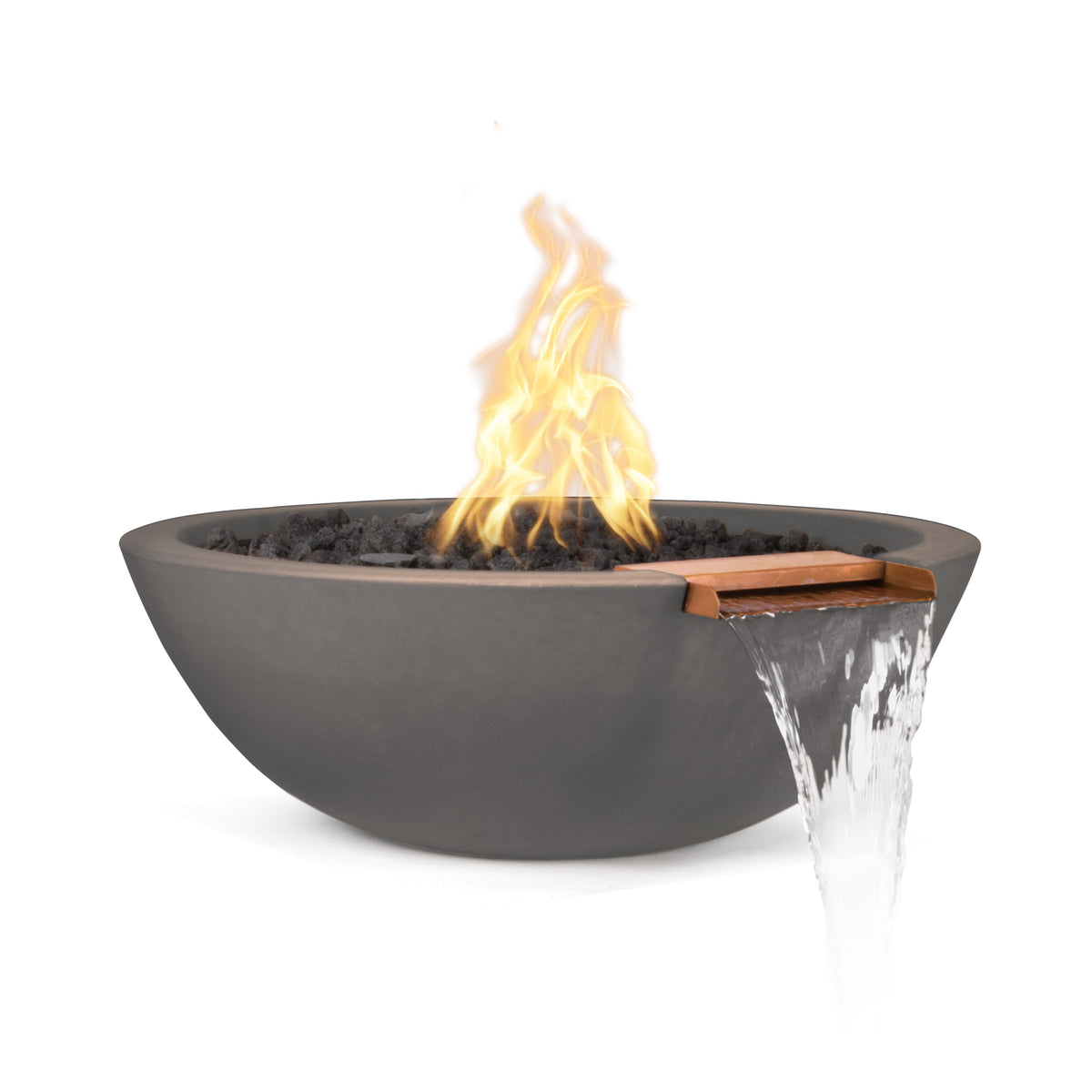 The Outdoor Plus 27" Sedona Fire & Water Bowl – GFRC Concrete