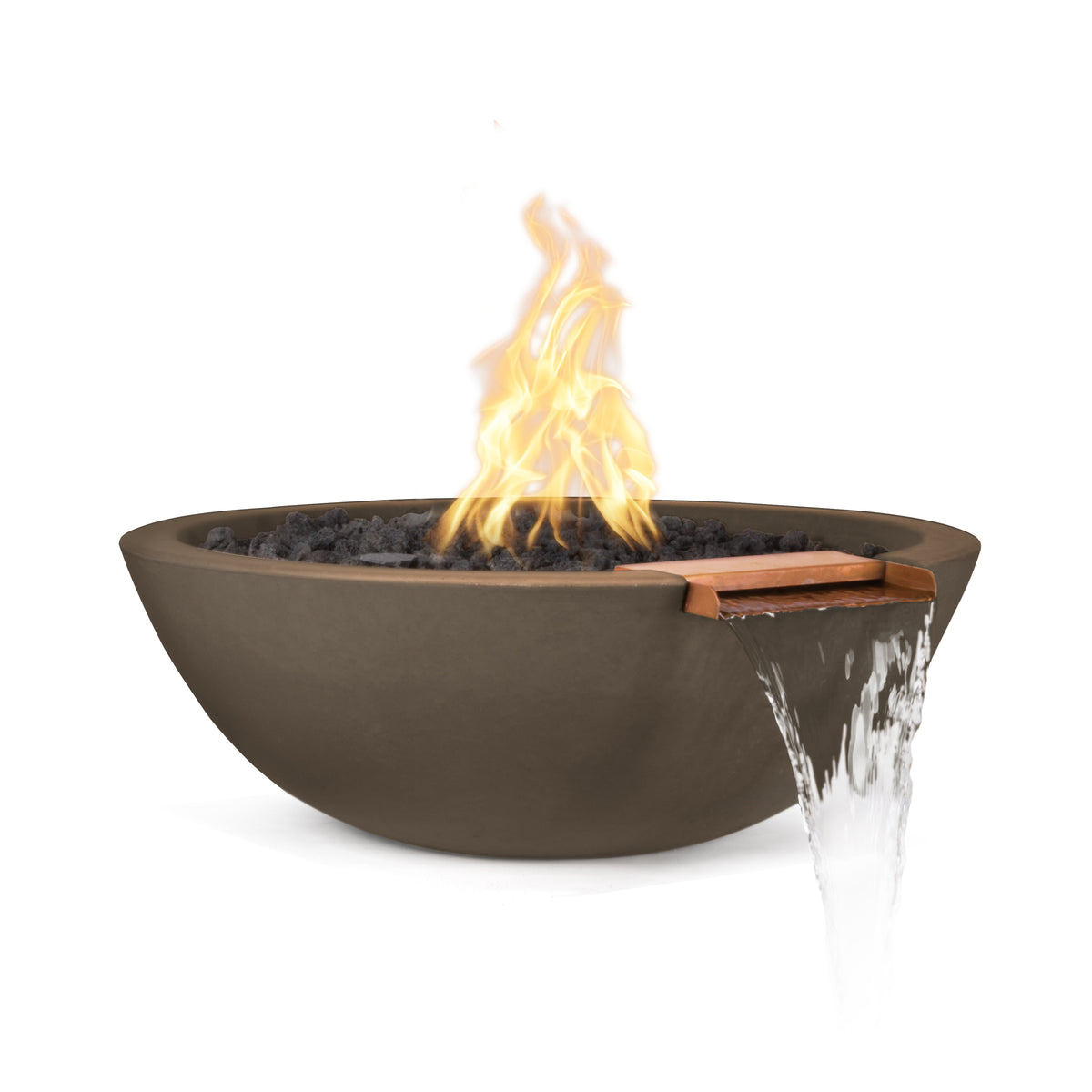 The Outdoor Plus 27" Sedona Fire & Water Bowl – GFRC Concrete