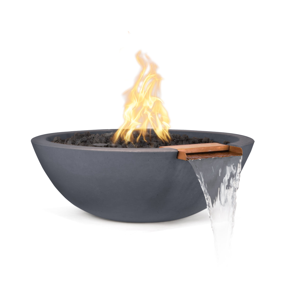 The Outdoor Plus 27" Sedona Fire & Water Bowl – GFRC Concrete
