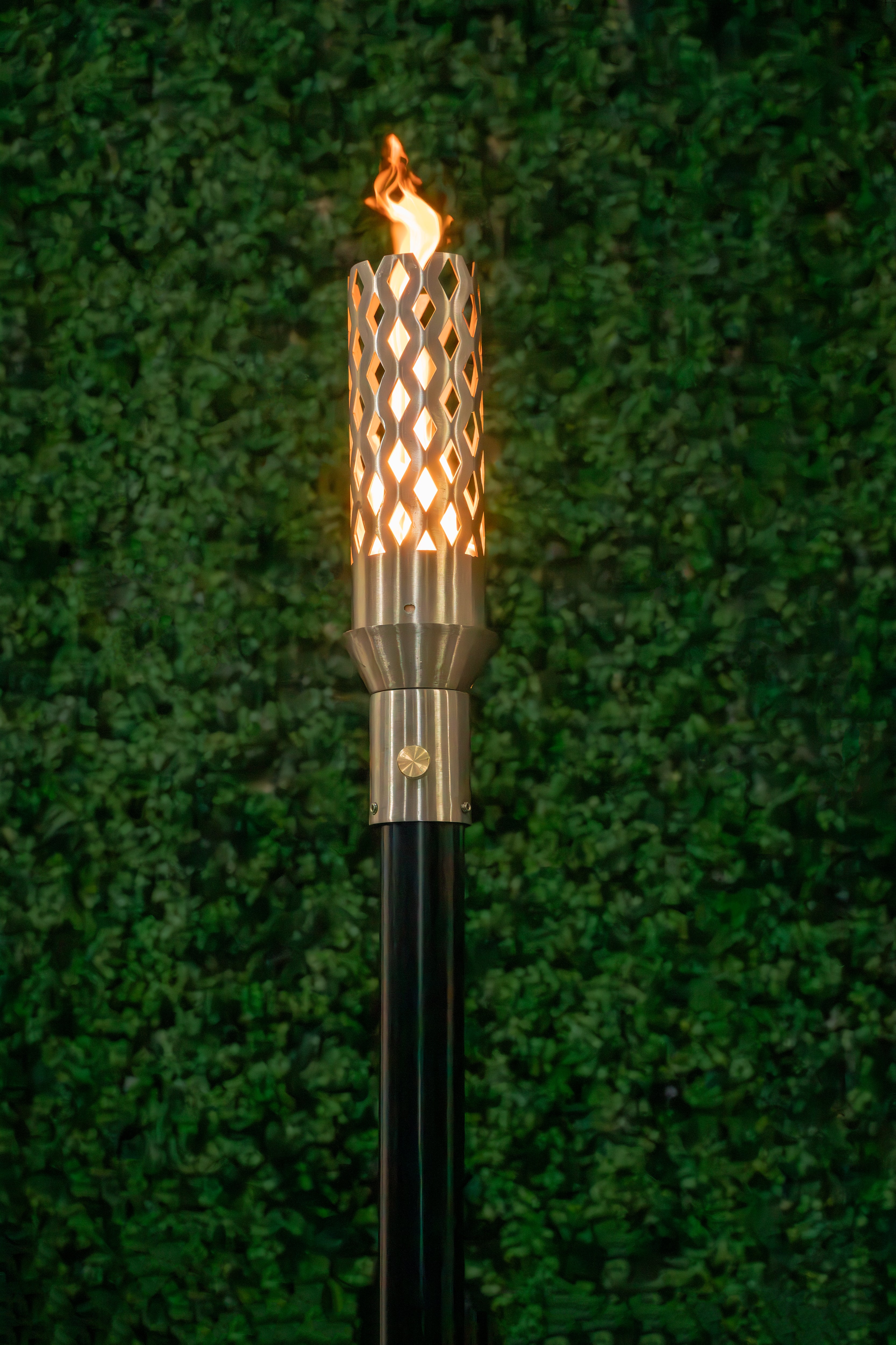 The Outdoor Plus - Laren Fire Torch & Post Complete - Stainless Steel