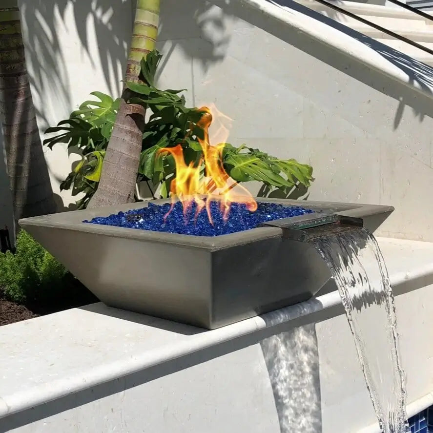 The Outdoor Plus - Maya GFRC Fire & Water Bowl - Ash
