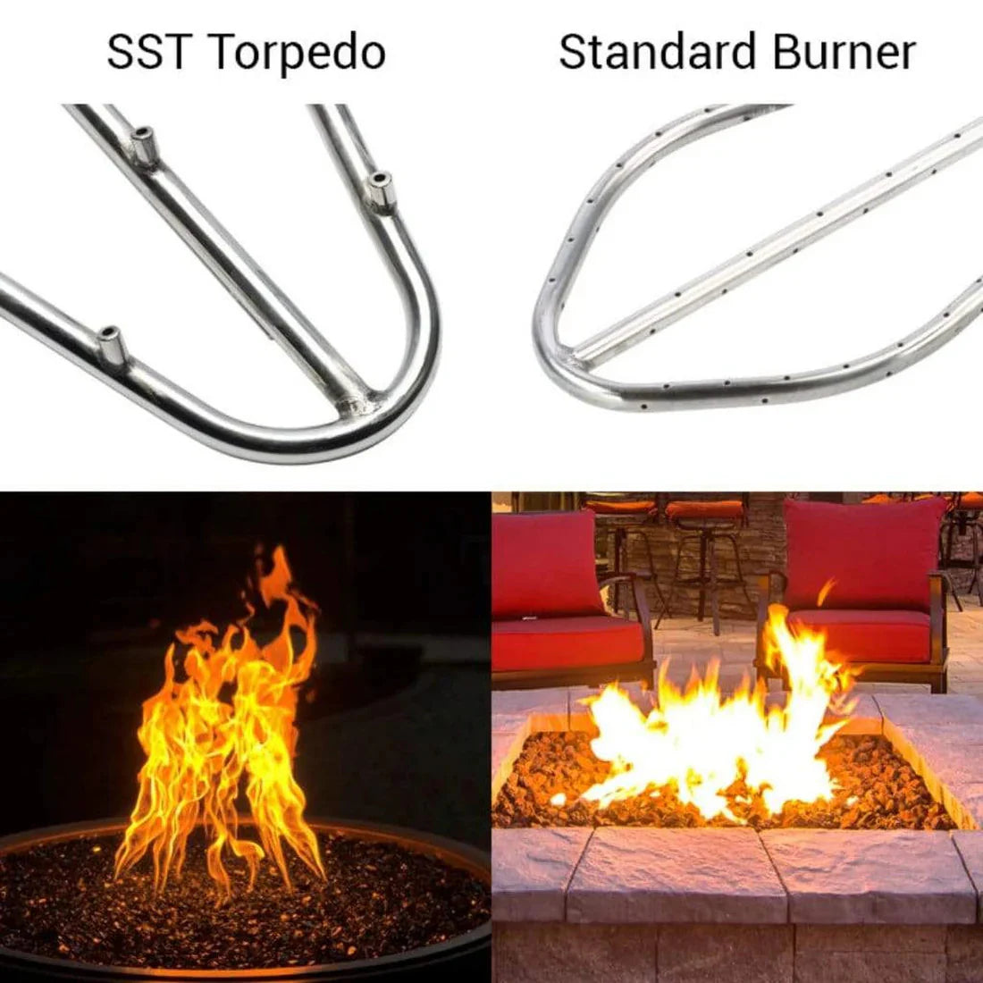 HPC - 31" Tempe Hammered Copper Gas Fire and Water Bowl