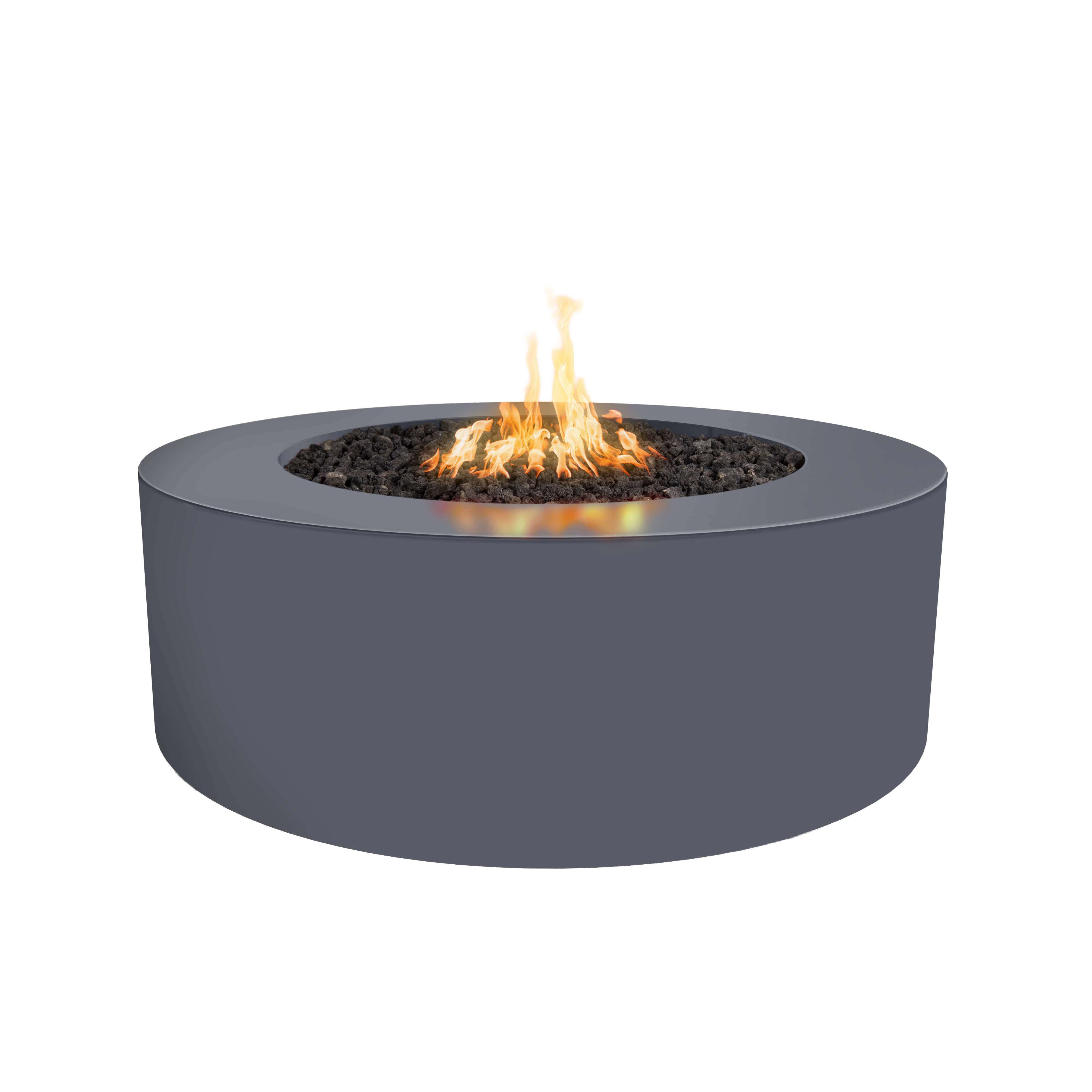 The Outdoor Plus - Unity Fire Pit – Powder Coated Steel - 18" Tall - Match Lit with Flame Sense System | Gray Vein Powder Coat