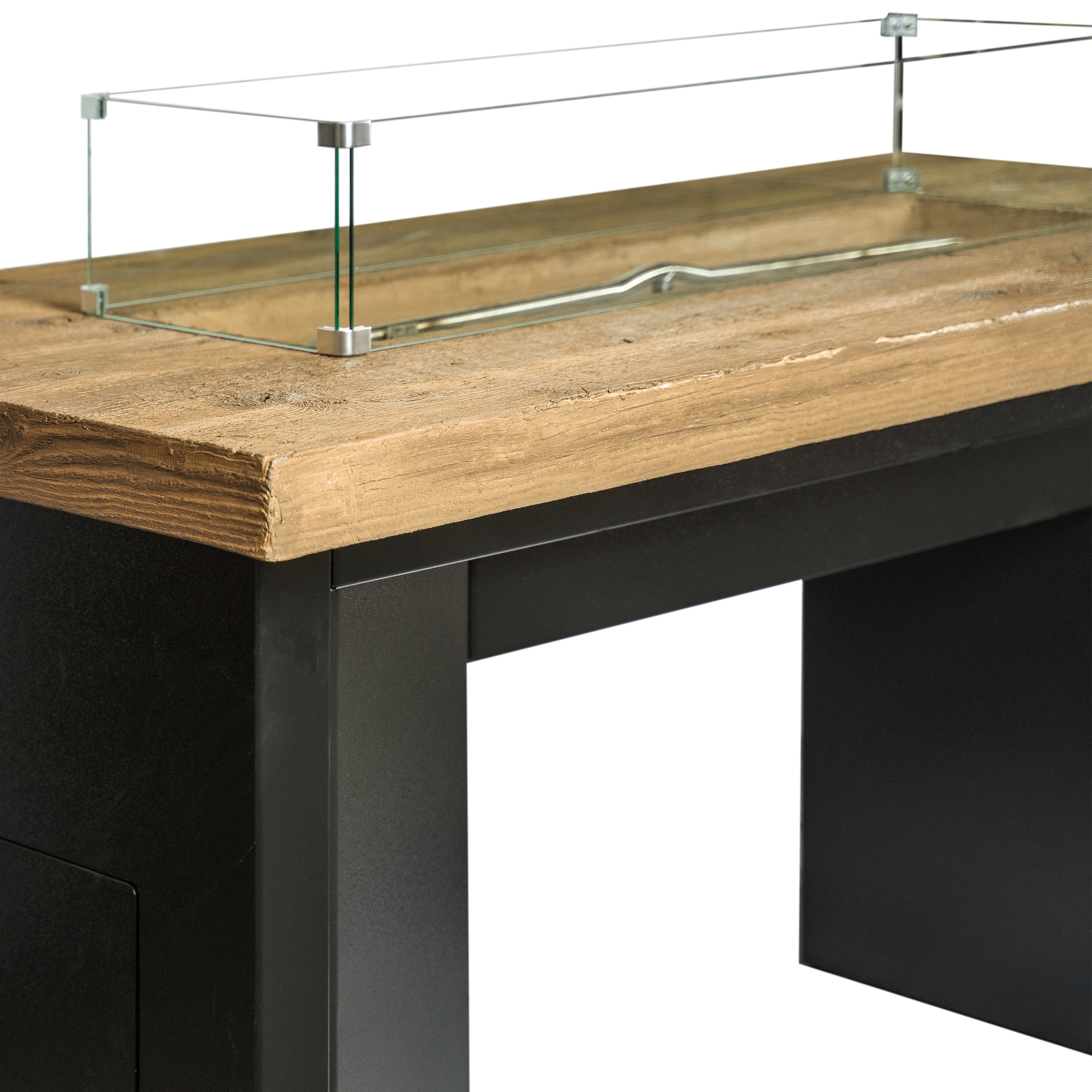 The Outdoor Plus Alameda 60" Rectangular Fire Table – Powder Coated Metal