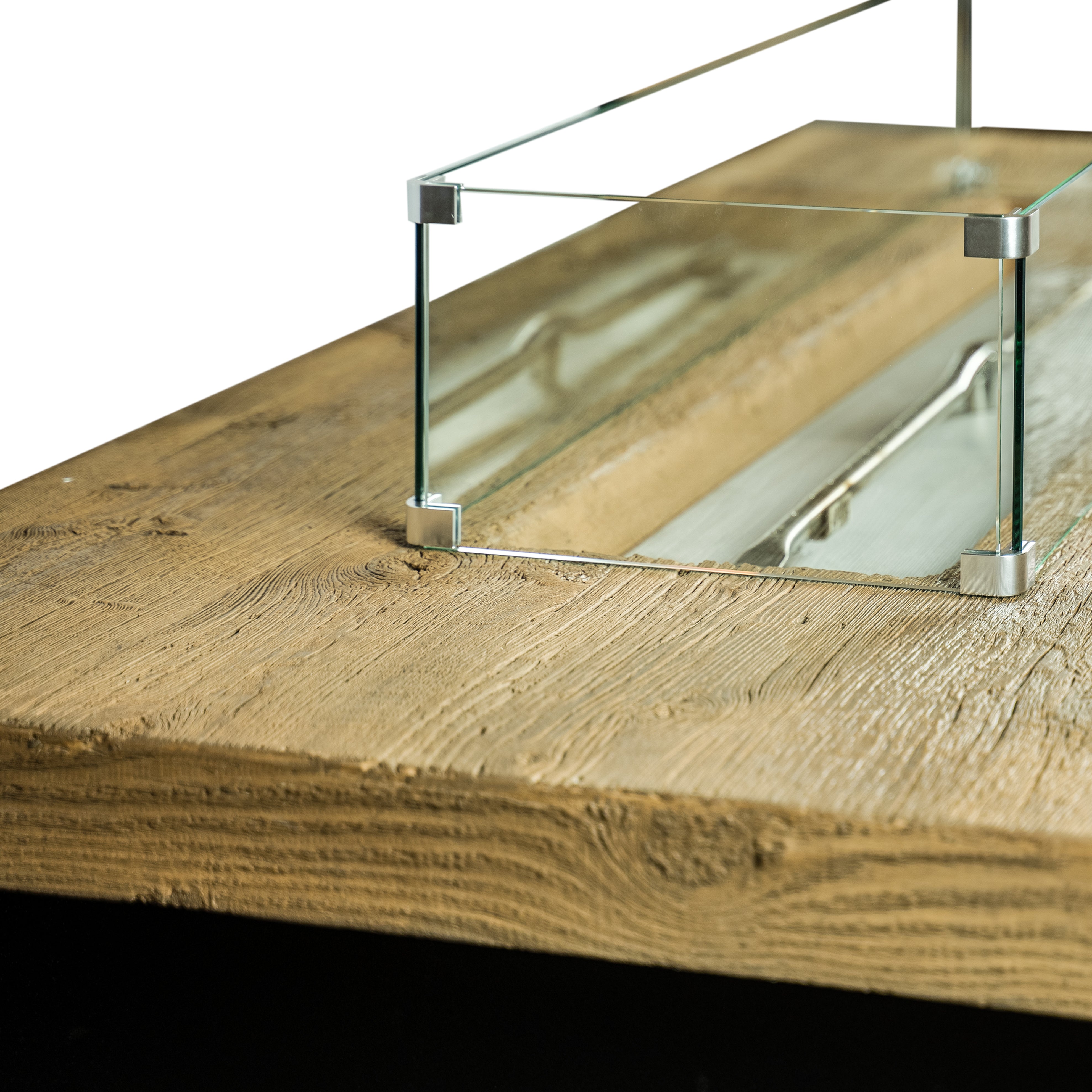 The Outdoor Plus Alameda 60" Rectangular Fire Table – Powder Coated Metal