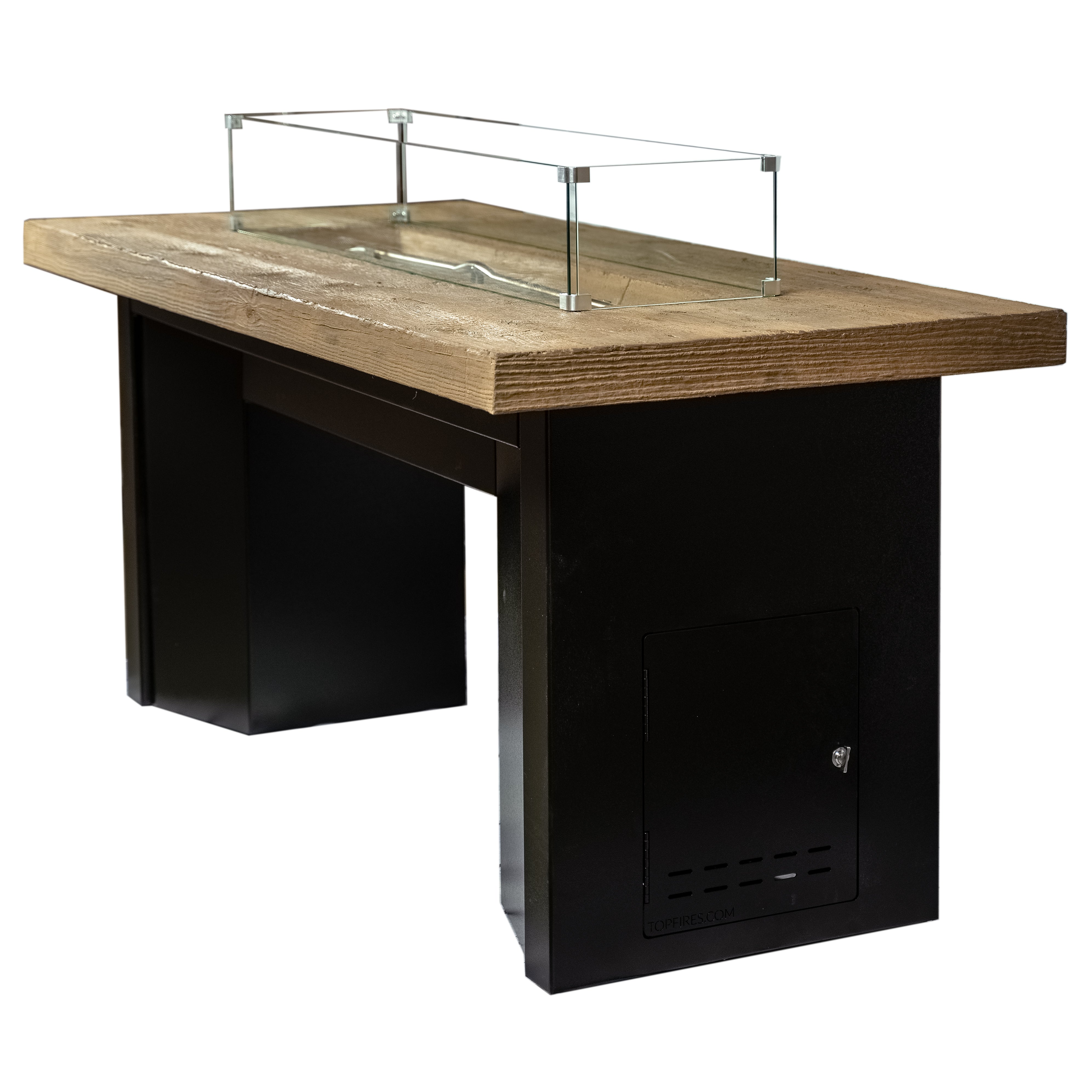 The Outdoor Plus Alameda 60" Rectangular Fire Table – Powder Coated Metal