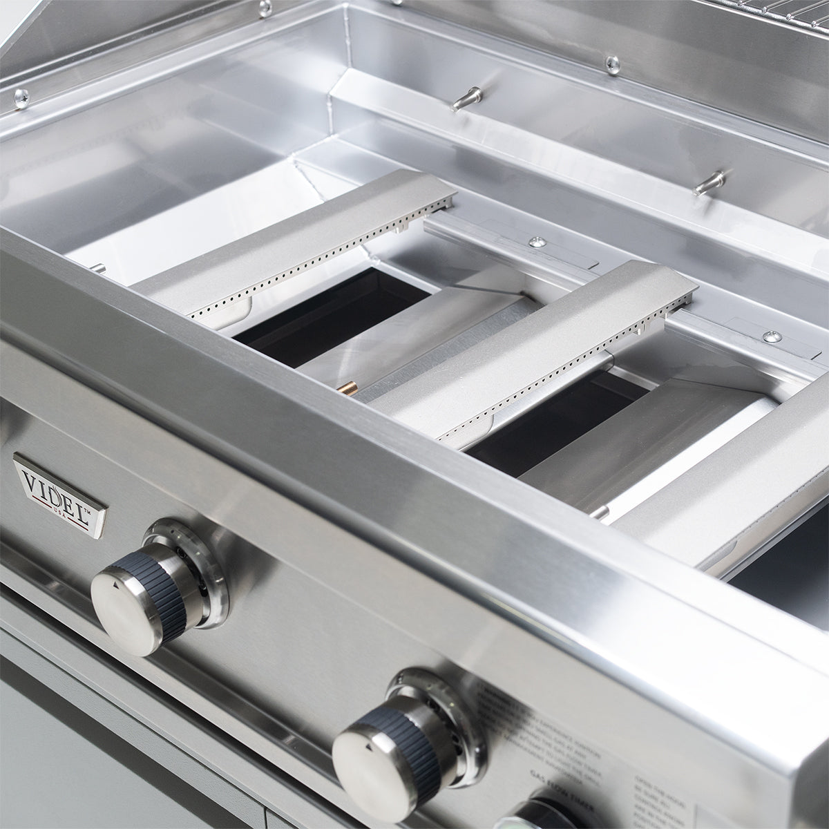 Videl USA - 36" Commercial Series 3-Burner Built-In Grill with 1-Hour Timer
