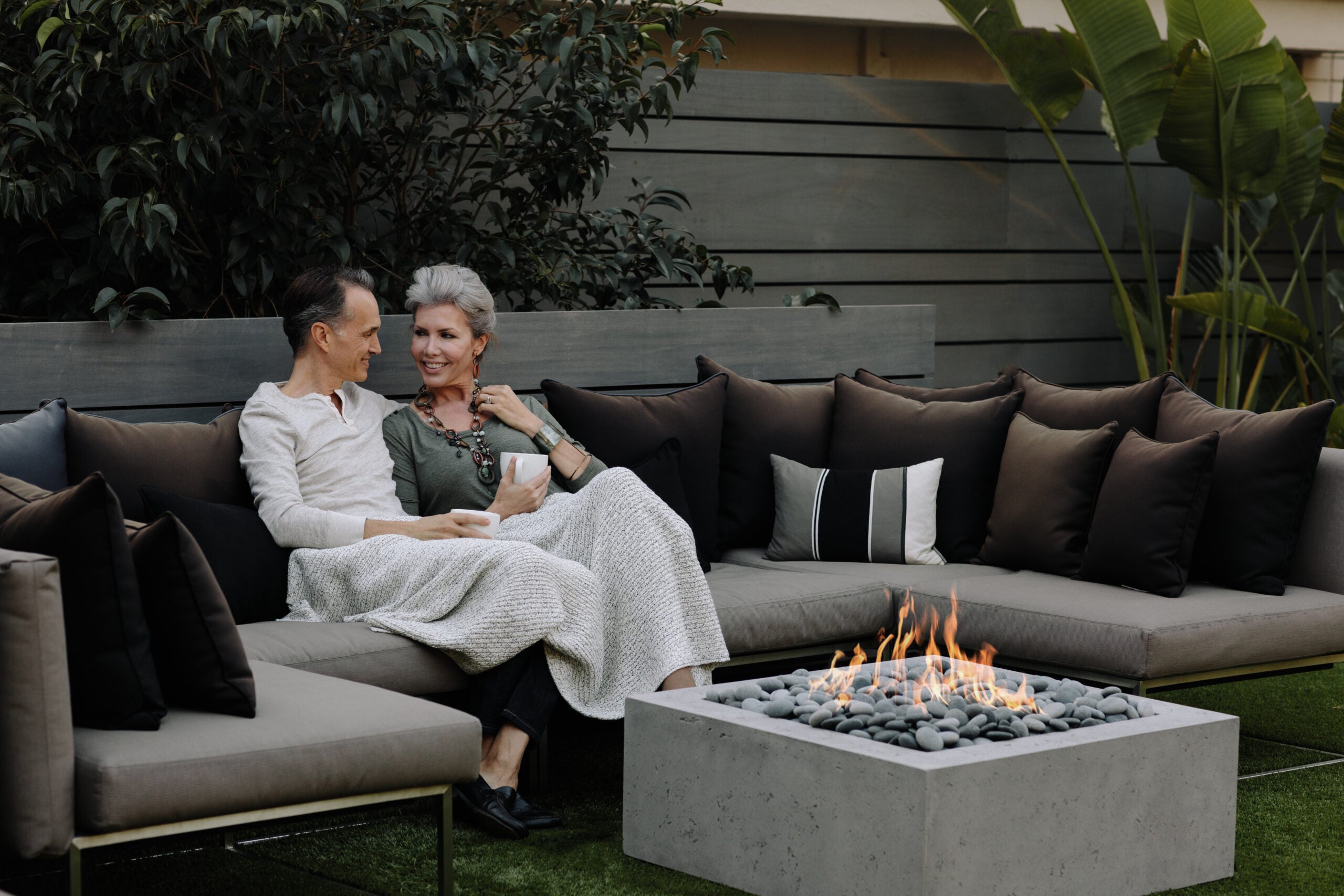 HPC - 40" Alea Lightweight Concrete Fire Pit