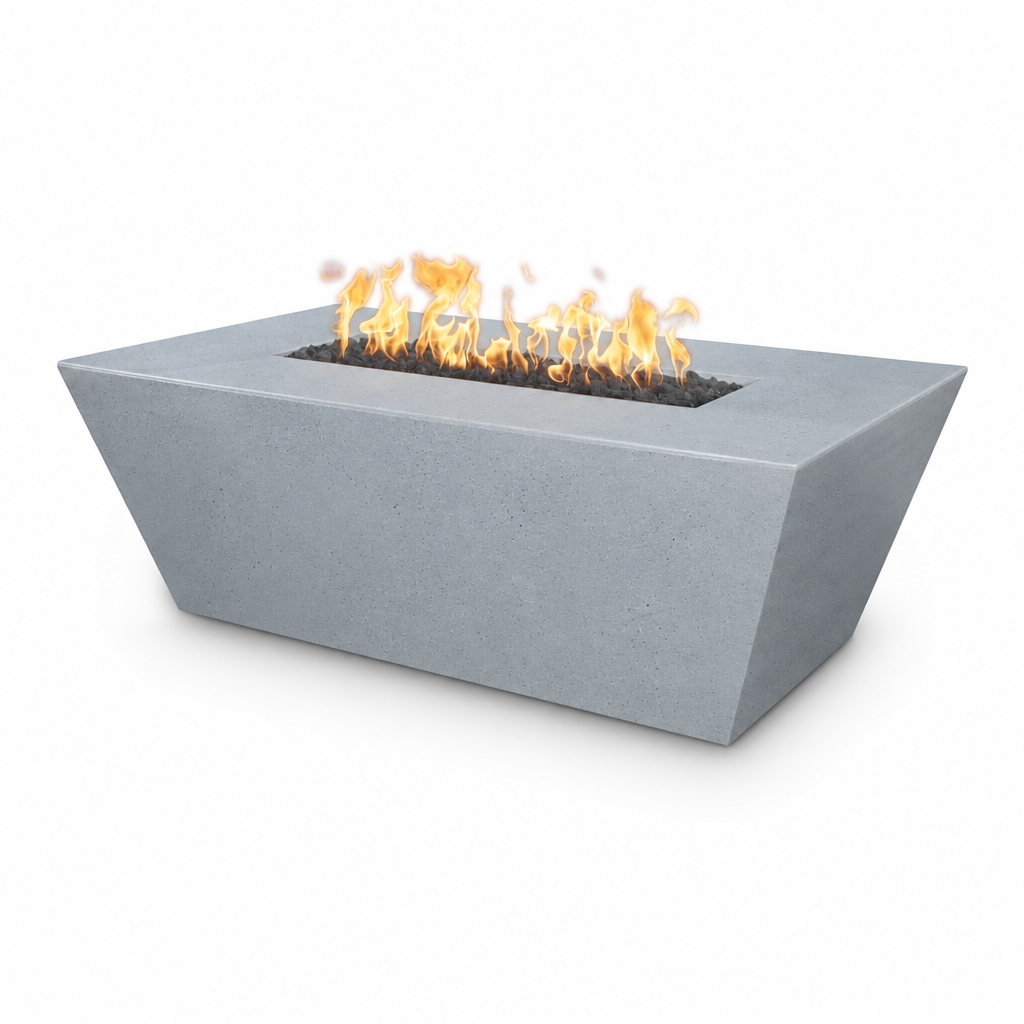 Angelus fire pit in Metallic Silver