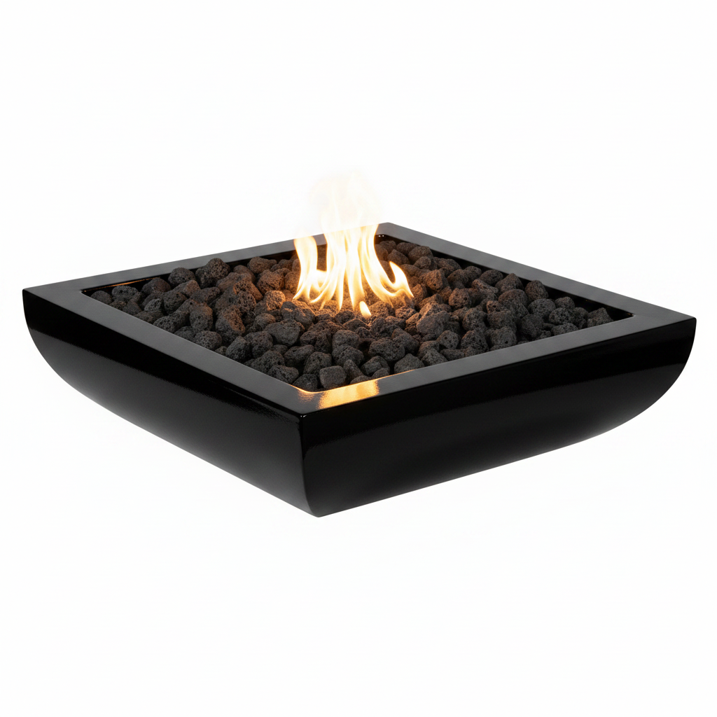 Avalon Fire Bowl - Gloss Black