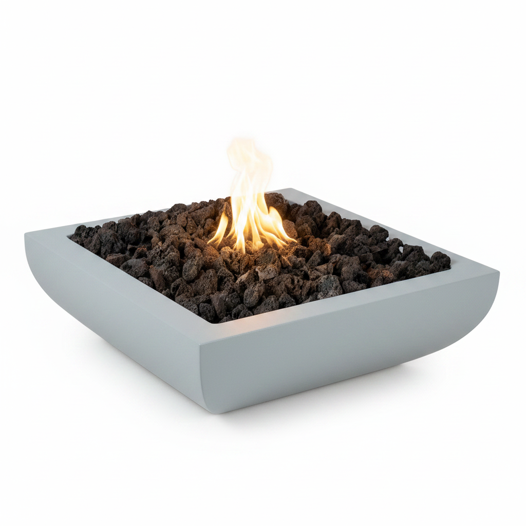 Avalon Fire Bowl - Mist Powder Coat