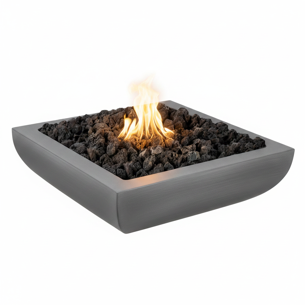 Avalon Fire Bowl - Rock Gray Powder Coat
