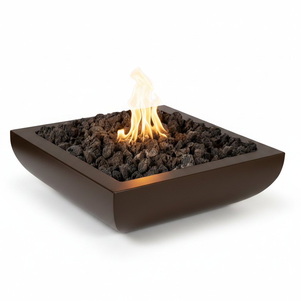 Avalon Fire Bowl - Trophy Bronze Powder Coat