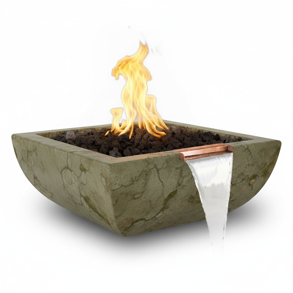 Avalon Fire & Water – Rustic Moss Stone