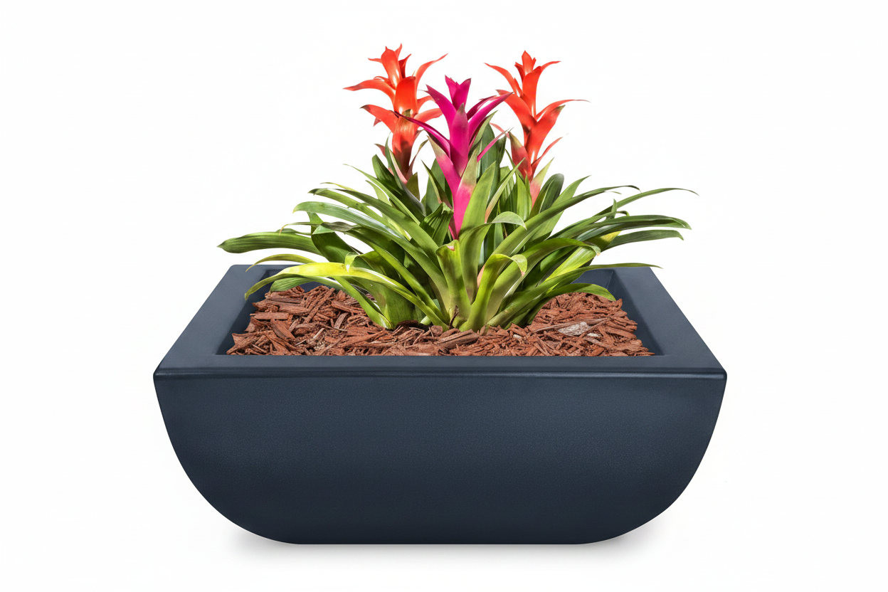 Avalon GFRC Planter – Metallic Slate