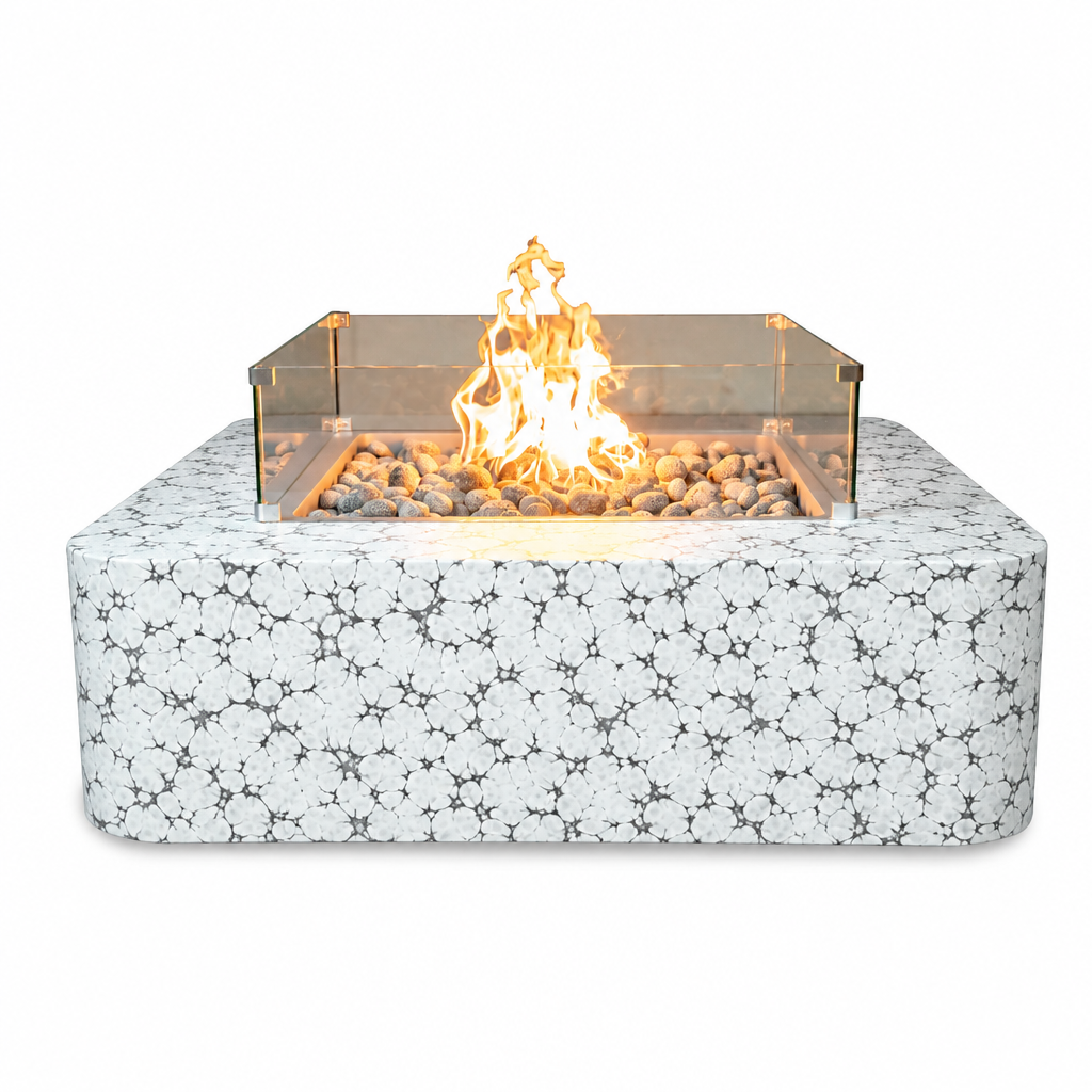 Bayside fire pit recolored in White Vein