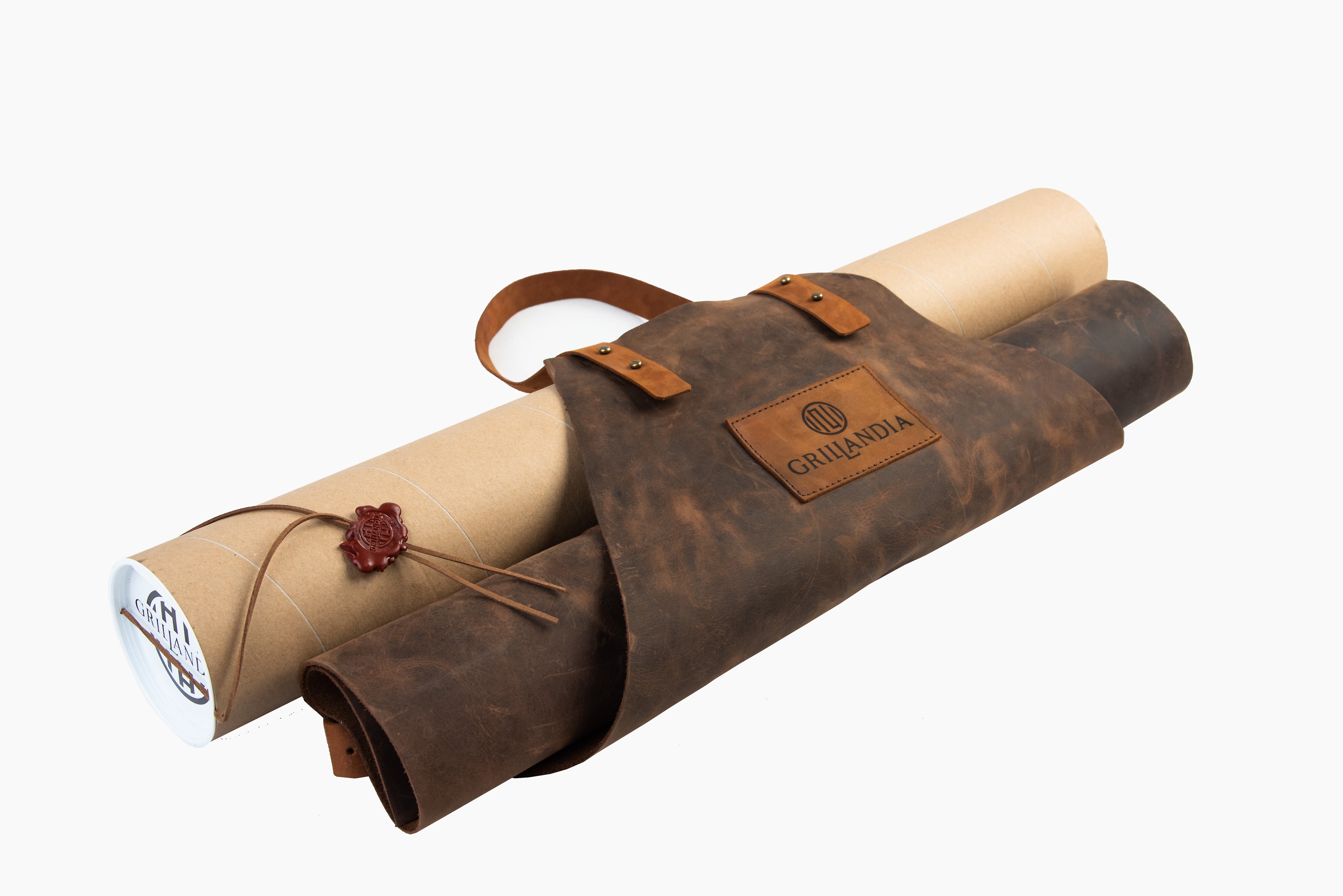 Grillandia BBQ Apron Heavy-Duty Outdoor Cooking Apron with Tool Pockets