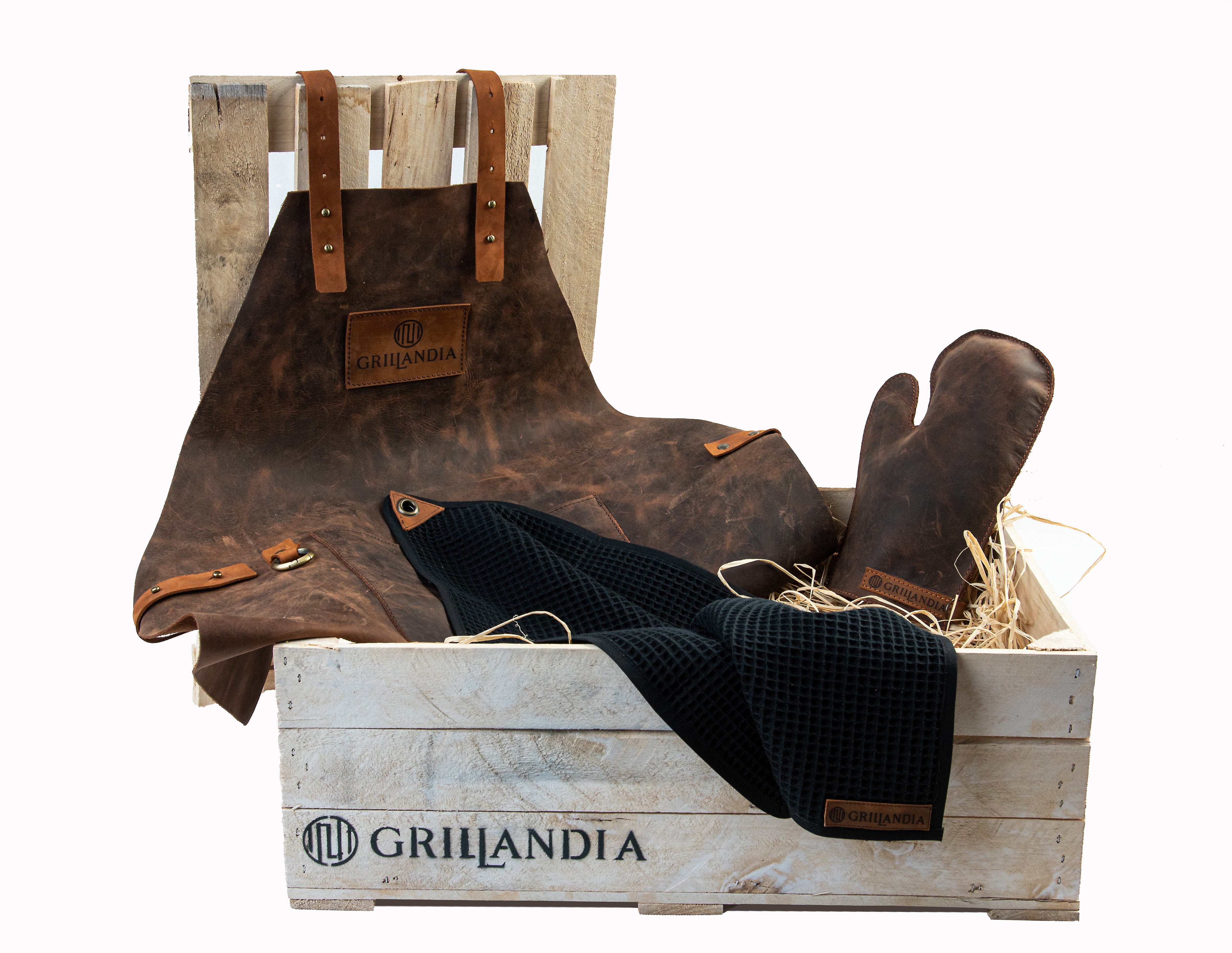 Grillandia BBQ Chef Outfit Set – Outdoor Grilling Apron, Gloves & Accessories
